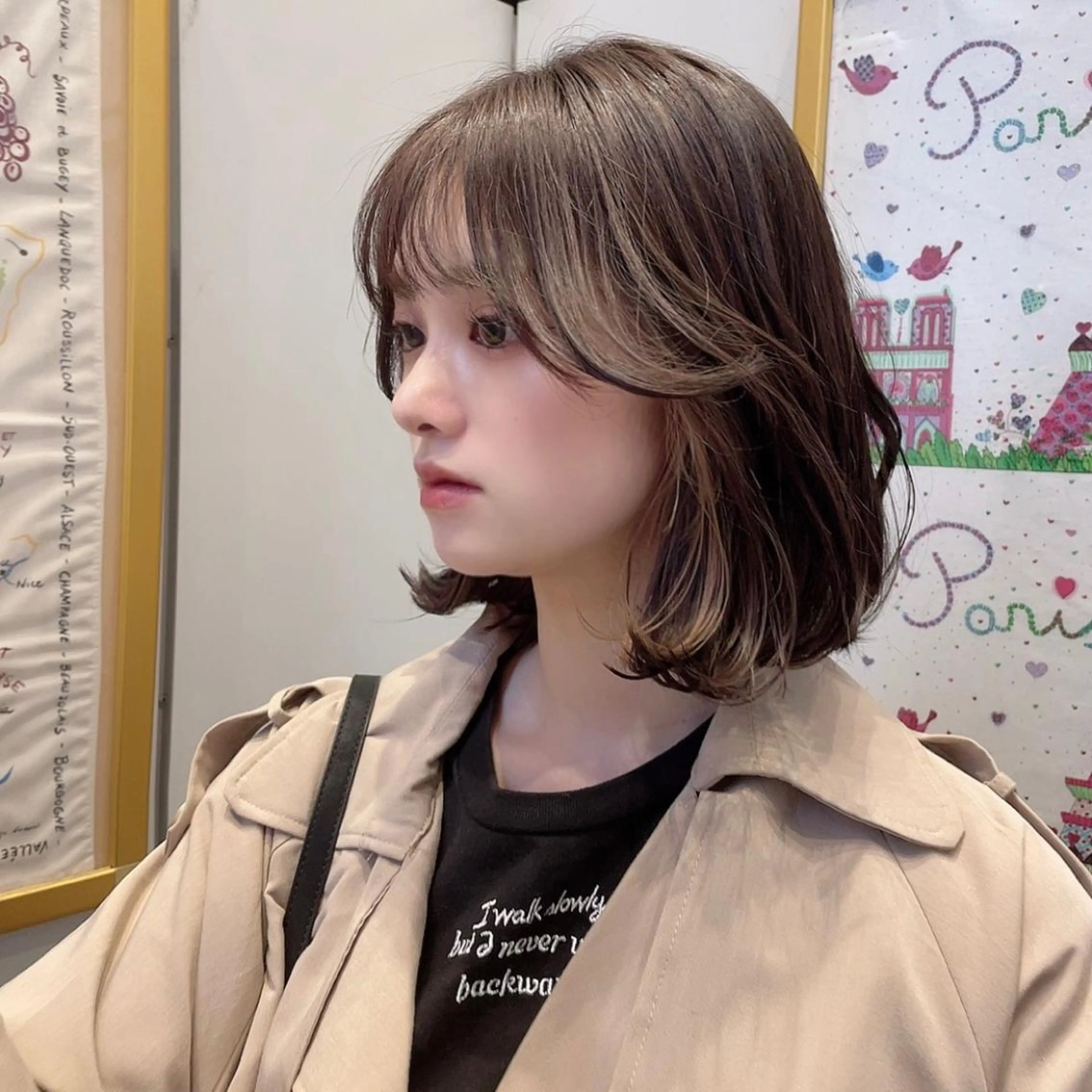 ショート Toiro所属・🤎小顔レイヤー /ベージュ🤎友香のヘアスタイル