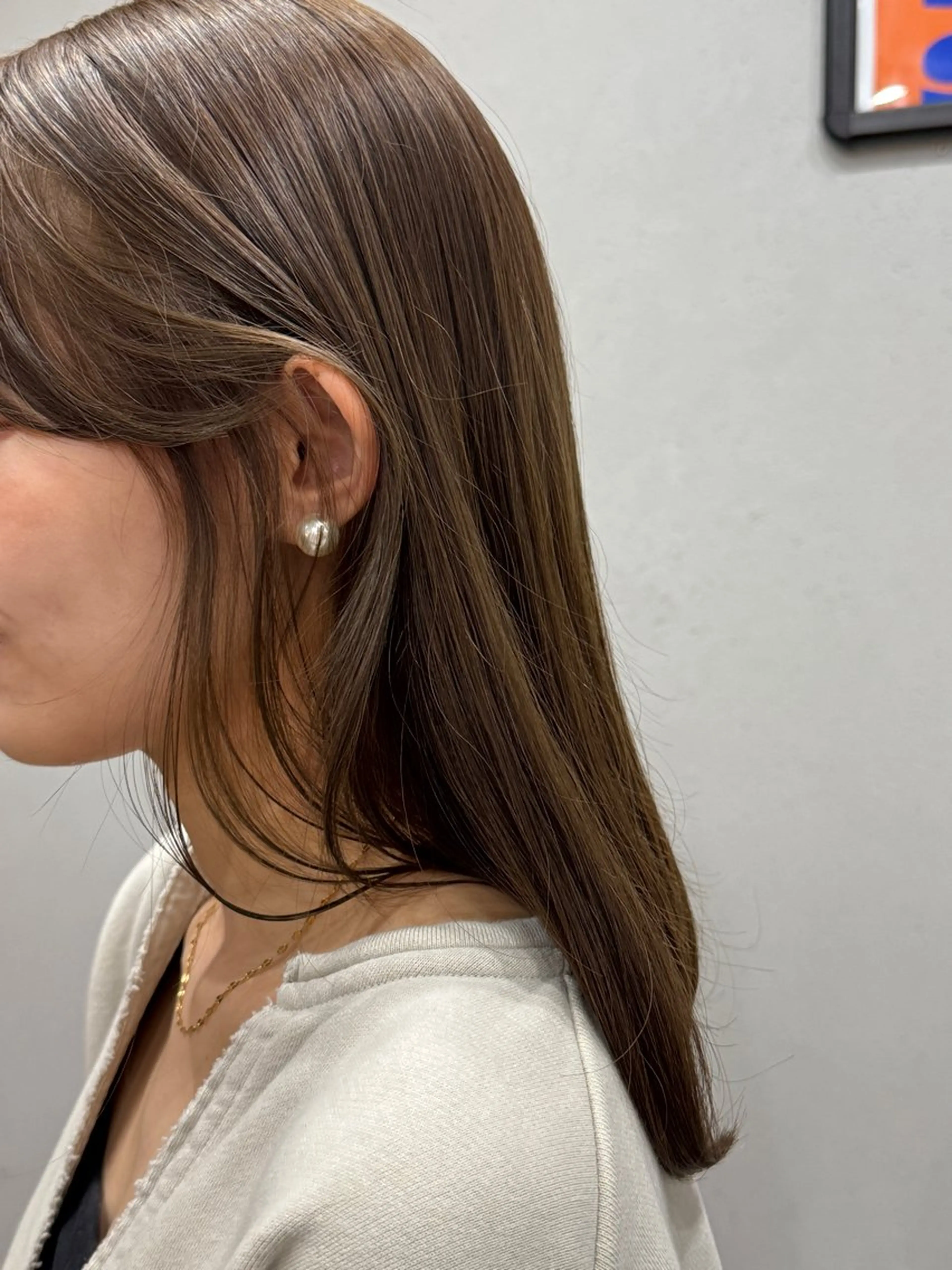 セミロング カラー ヘアカラー 表参道🌿赤み消し カラー/チナツのヘアスタイル