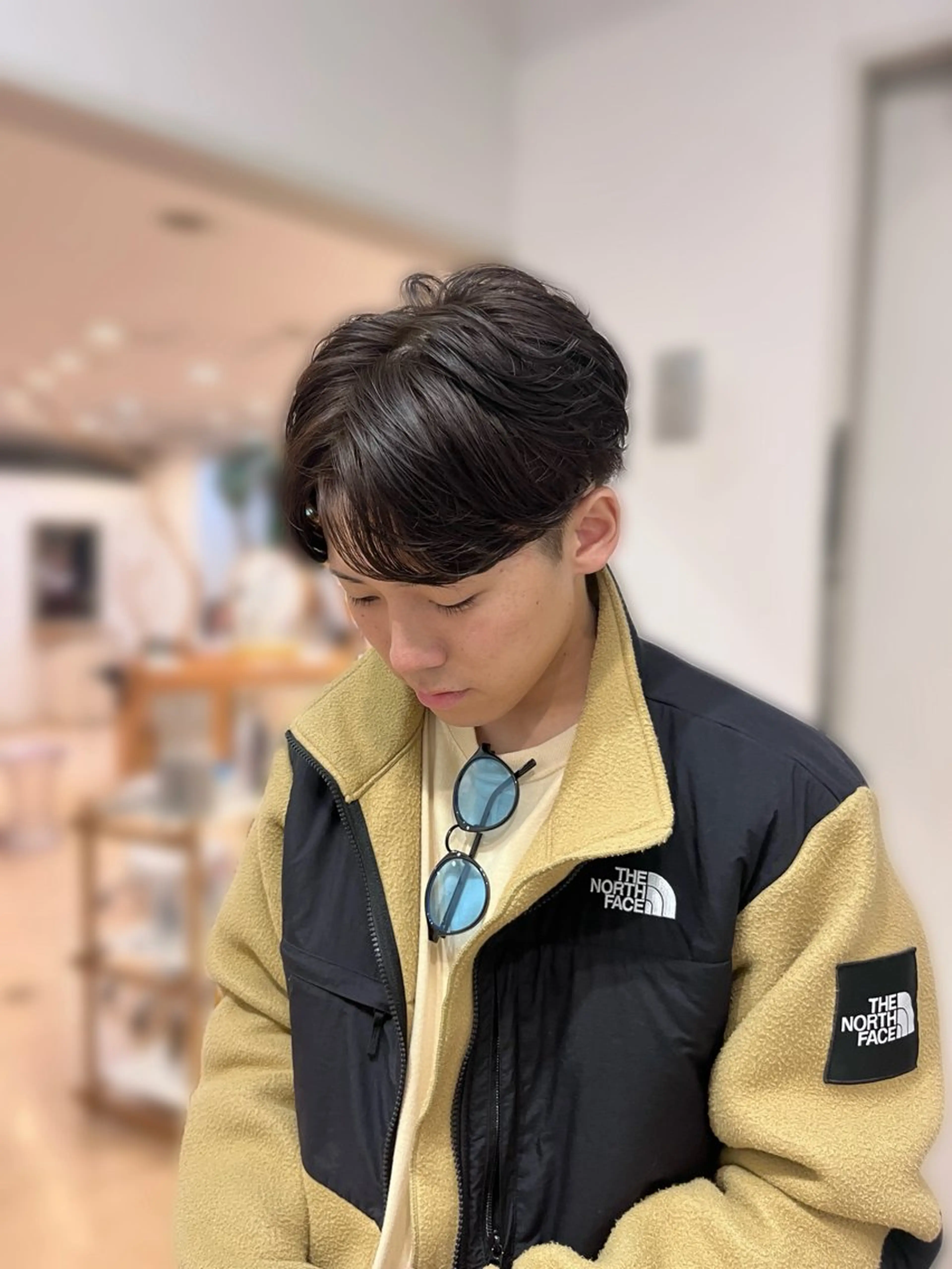 カラー パーマ メンズ メンズパーマ ブラウンカラー オリーブブラウン 💠つたふうか/ 韓国/メンズヘア💠のヘアスタイル