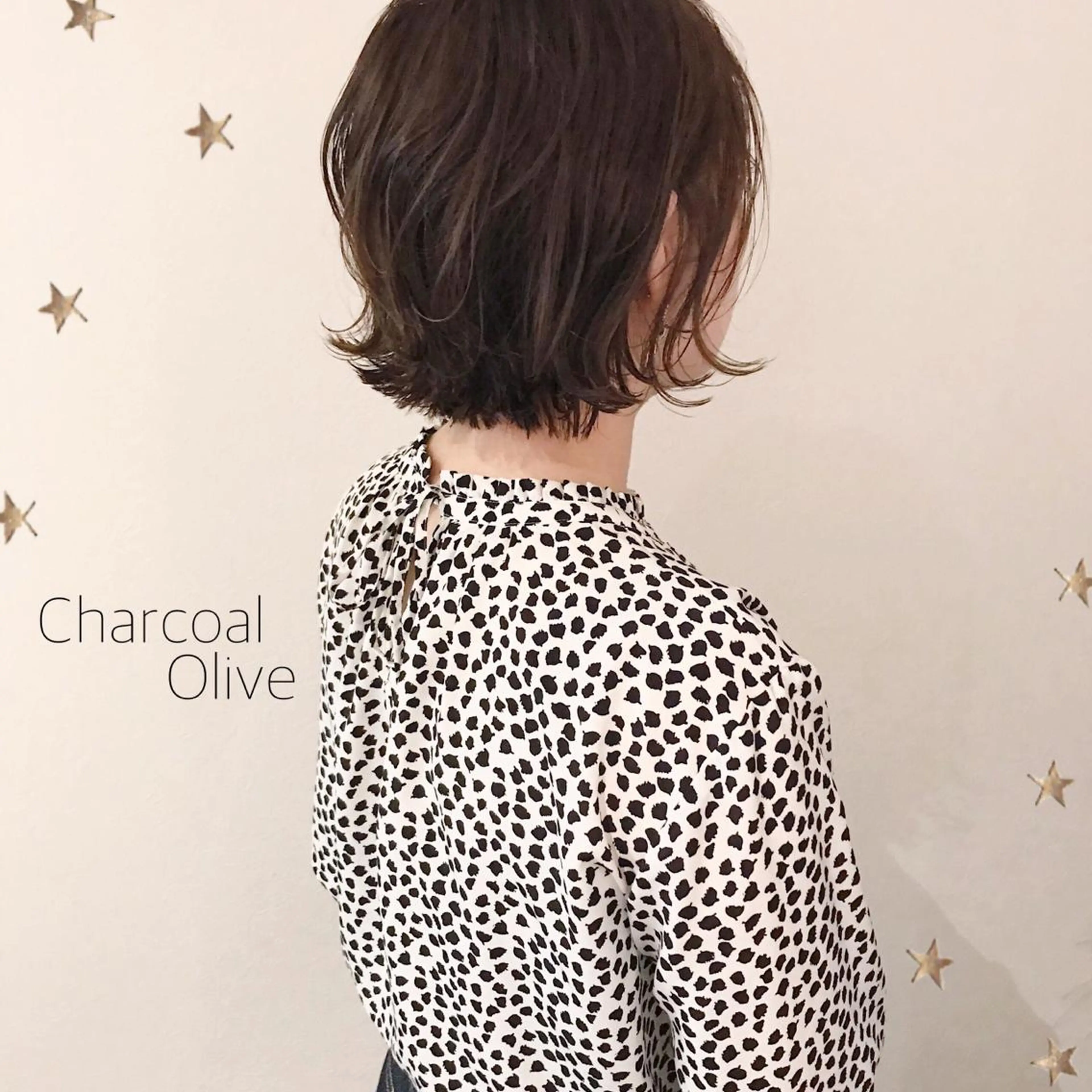 ミディアム カラー カット ヘアカラー 市川 千夏のヘアスタイル