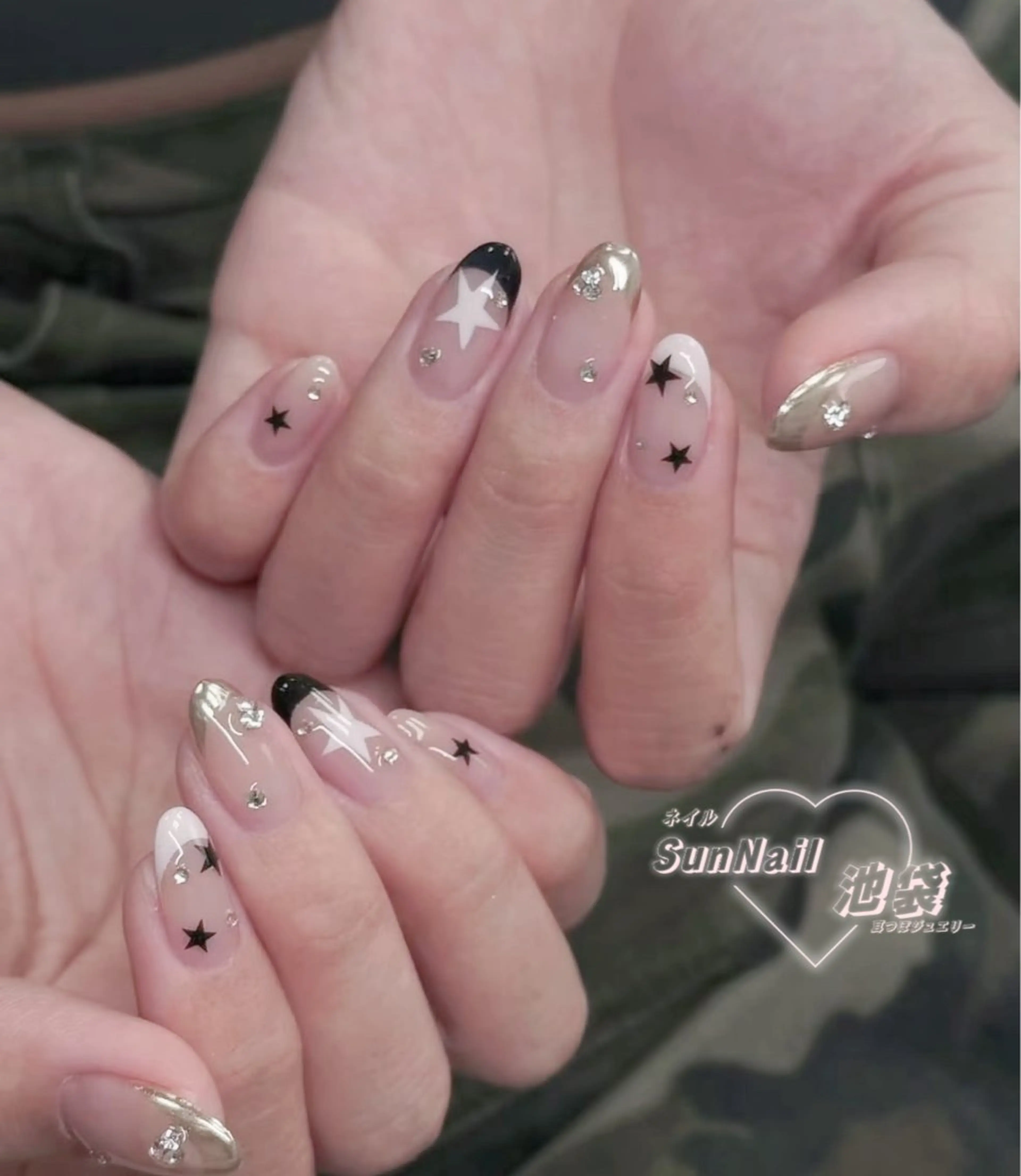 ネイル チークネイル 長さ出し フレンチネイル ガーリー 韓国ネイル ハンドネイル ハンドケア Sun Nail 池袋のエステ・リラクイメージ