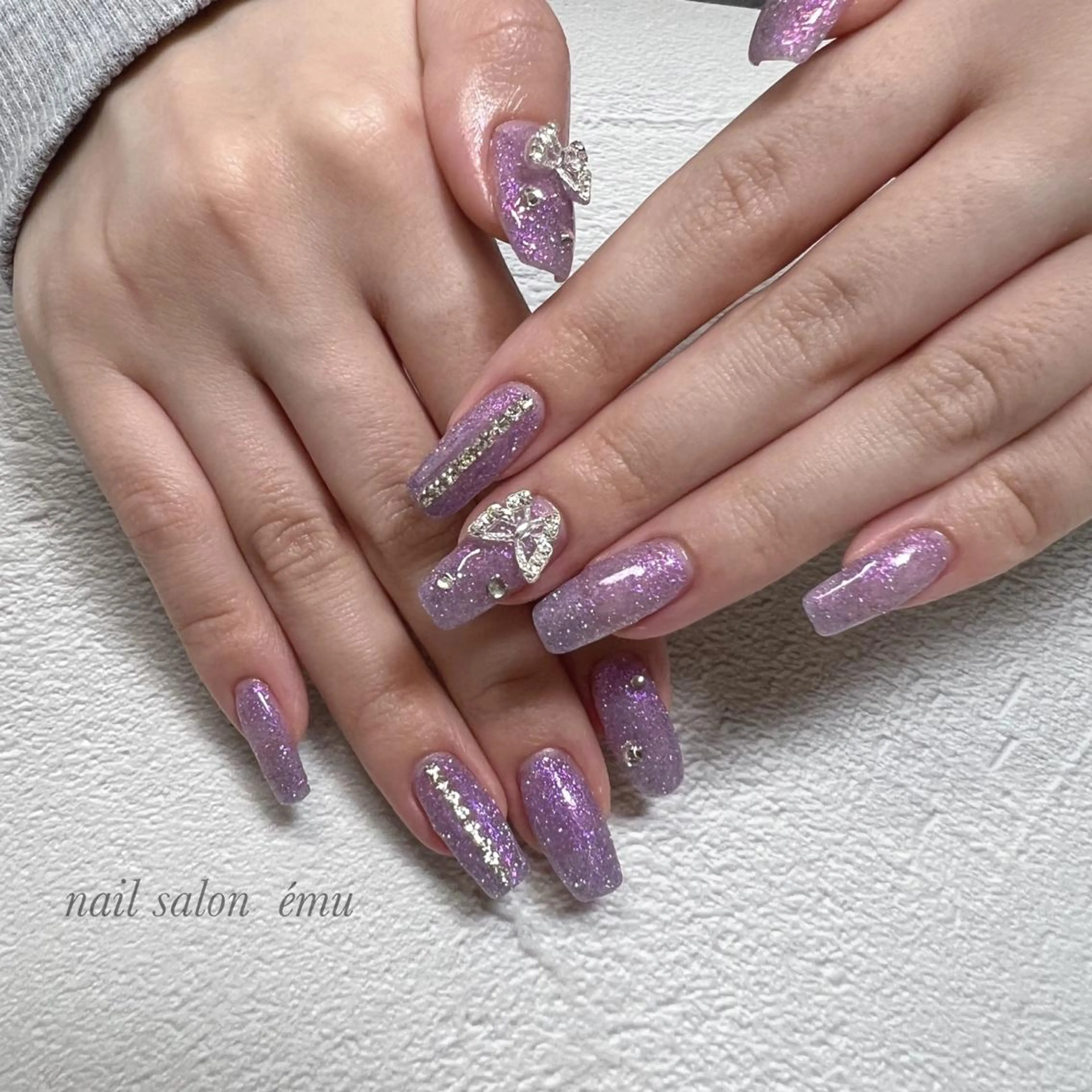 ロング ネイル nail salon émuのネイルデザイン