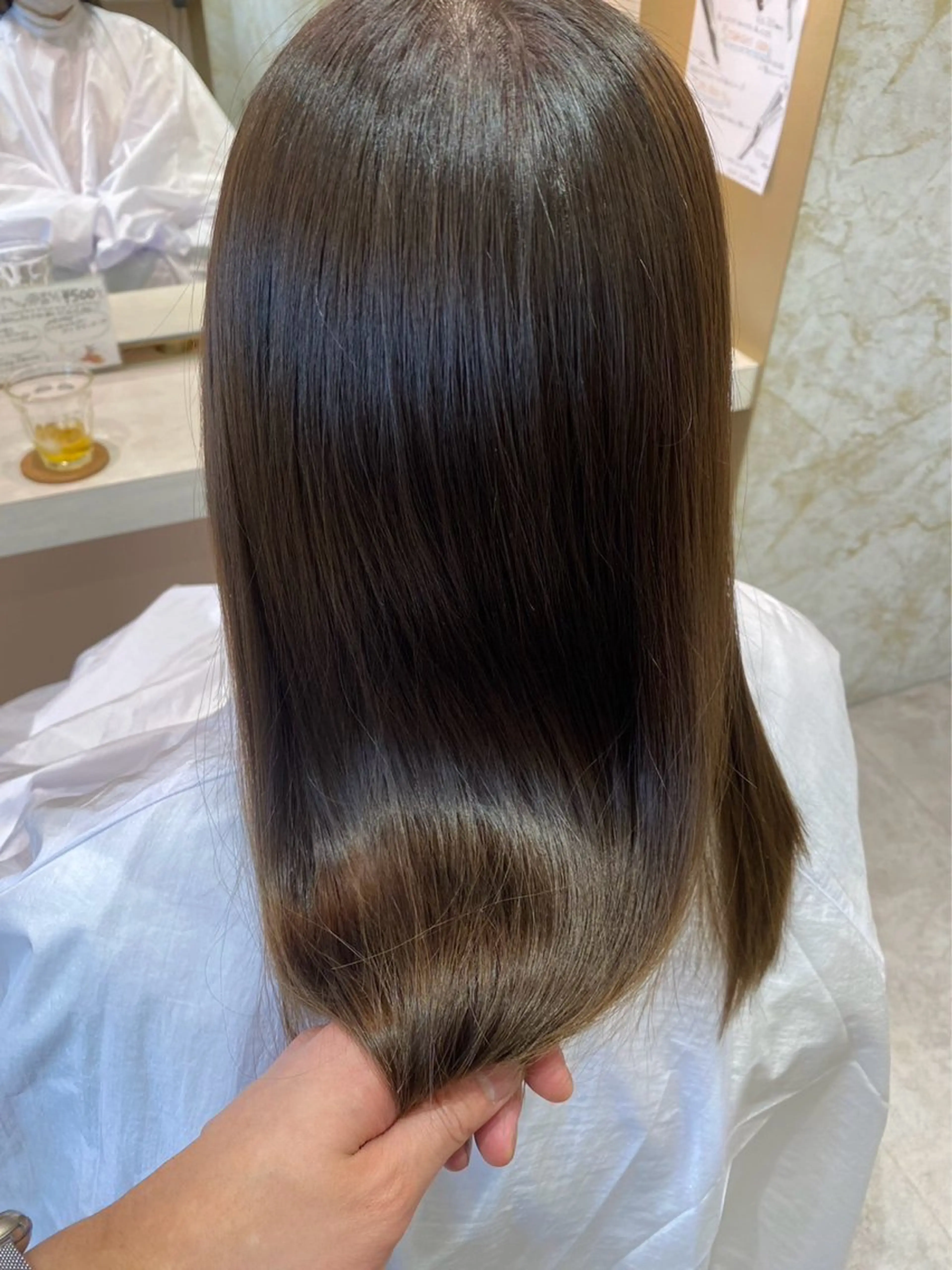 ロング 縮毛矯正 トリートメント 金安 かんたのヘアスタイル