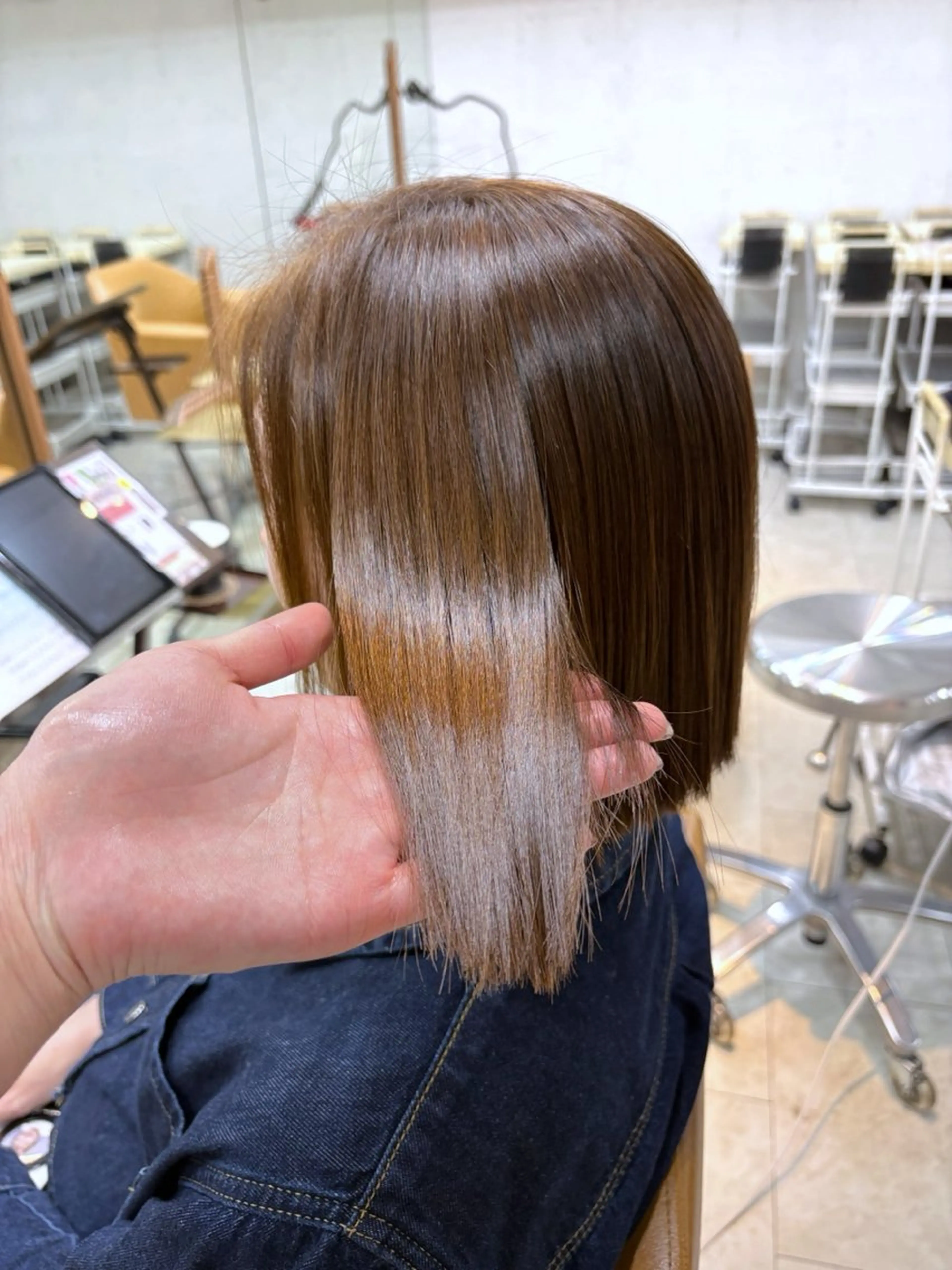 《残り1人⚠️》18時​〜​【ボブの方限定‼️】艶々さらさら✨️縮毛矯正𓂃◌𓈒𓐍※先輩スタイリストのチェックで安心！！の写真