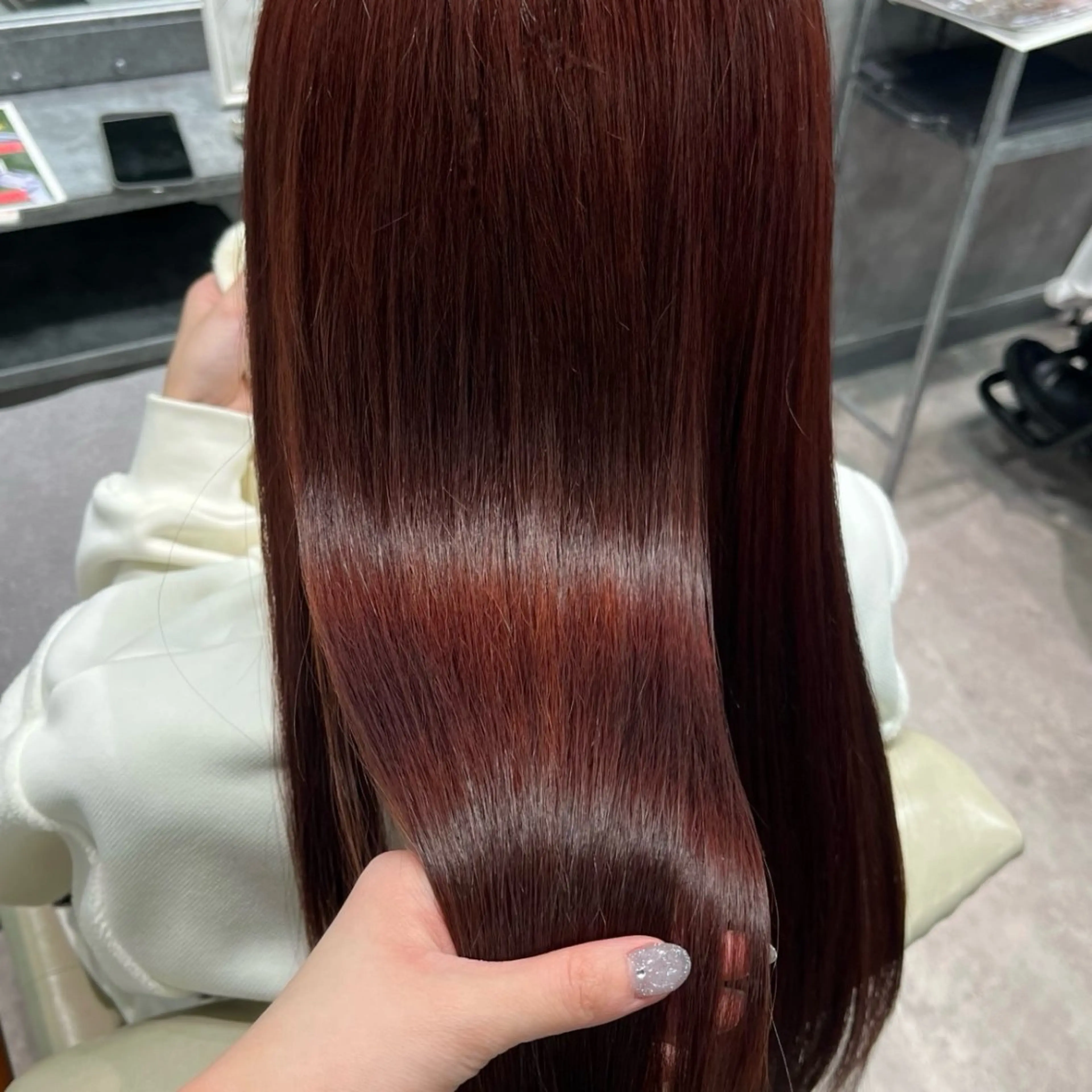 ロング カラー カット ヘアカラー トリートメント 勝 瑞貴のヘアスタイル