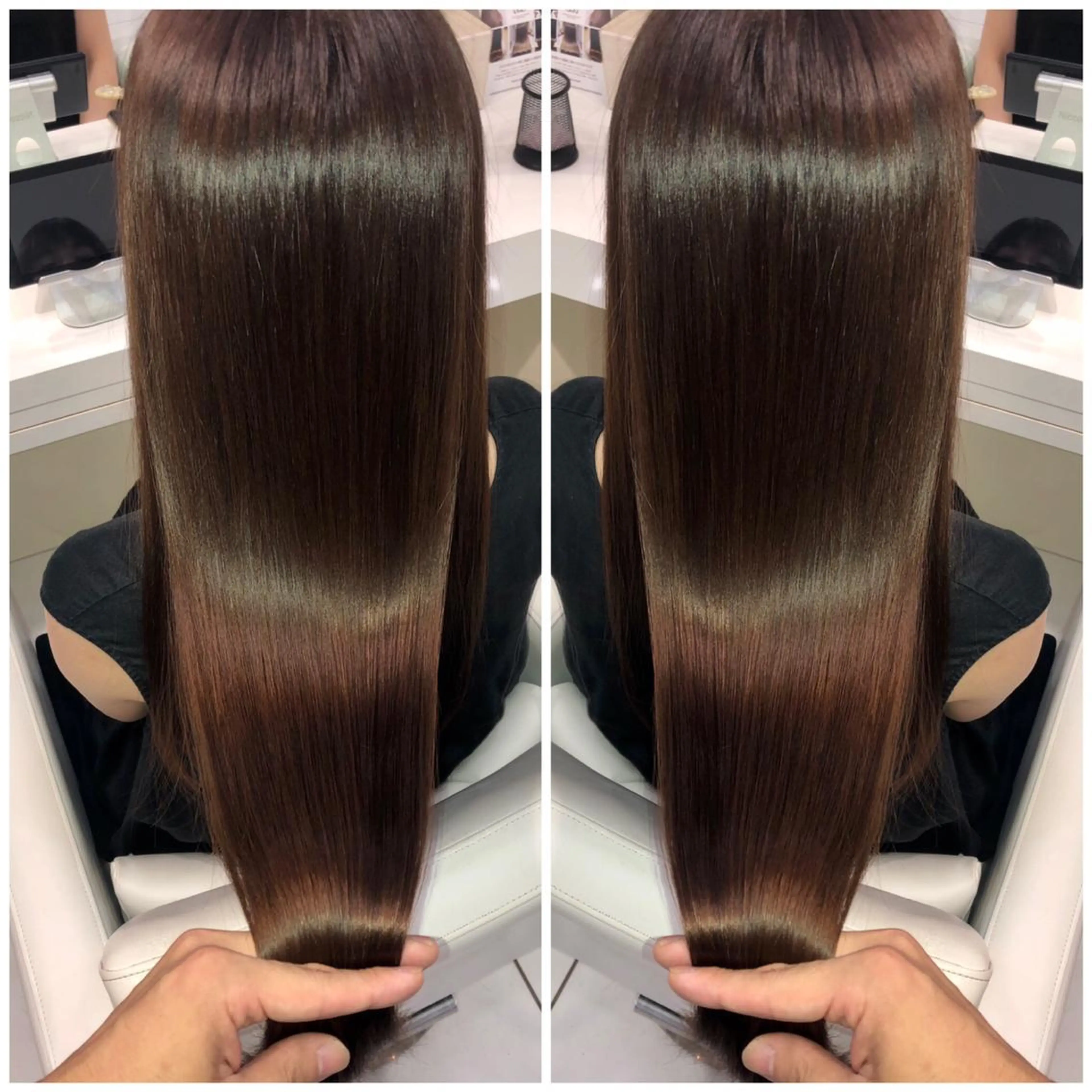 セミロング 縮毛矯正 ✨美髪専門サロン✨ seasonsのヘアスタイル