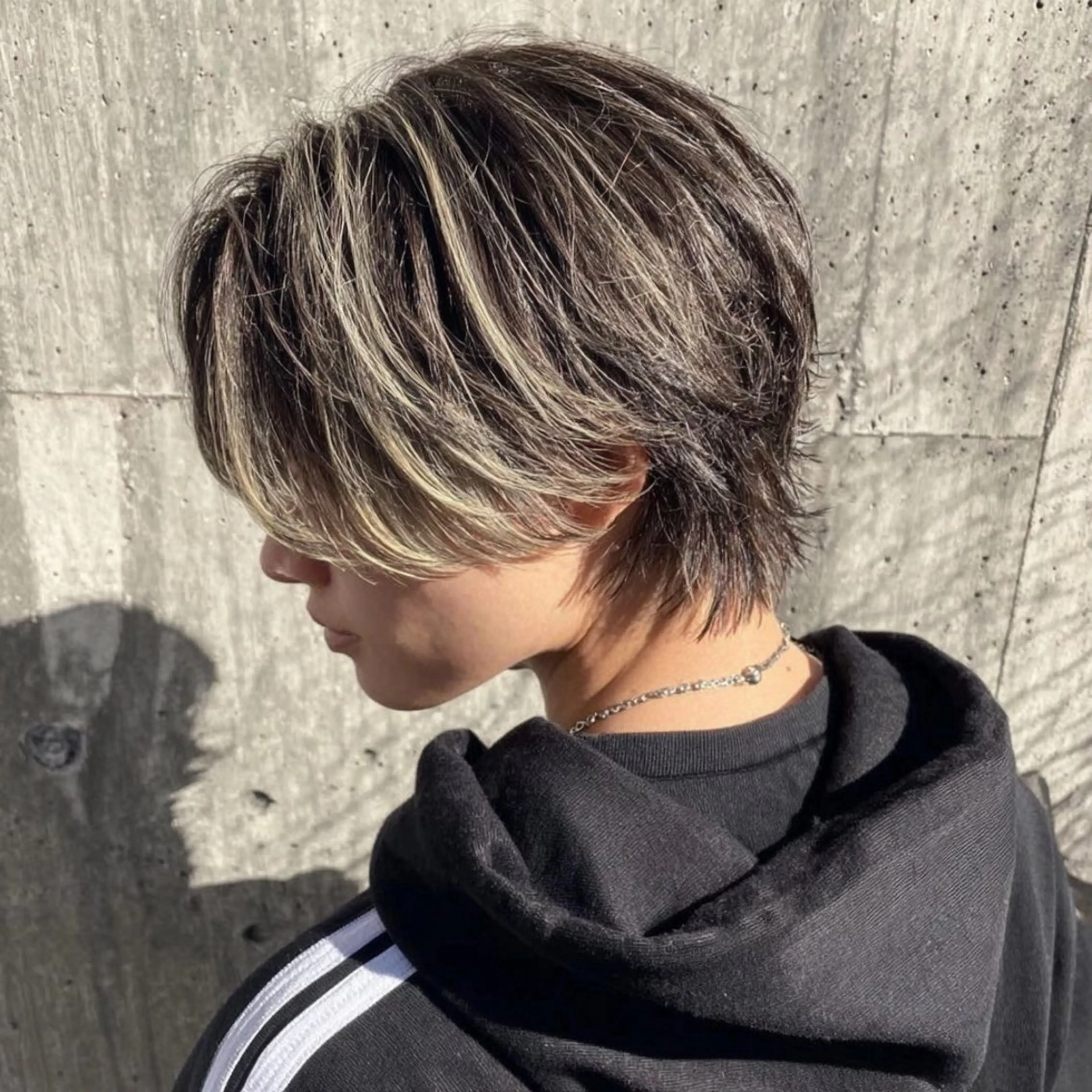 ミディアム カラー メンズ 髪質改善×メンズヘア ×艶髪カラー福田修也のヘアスタイル