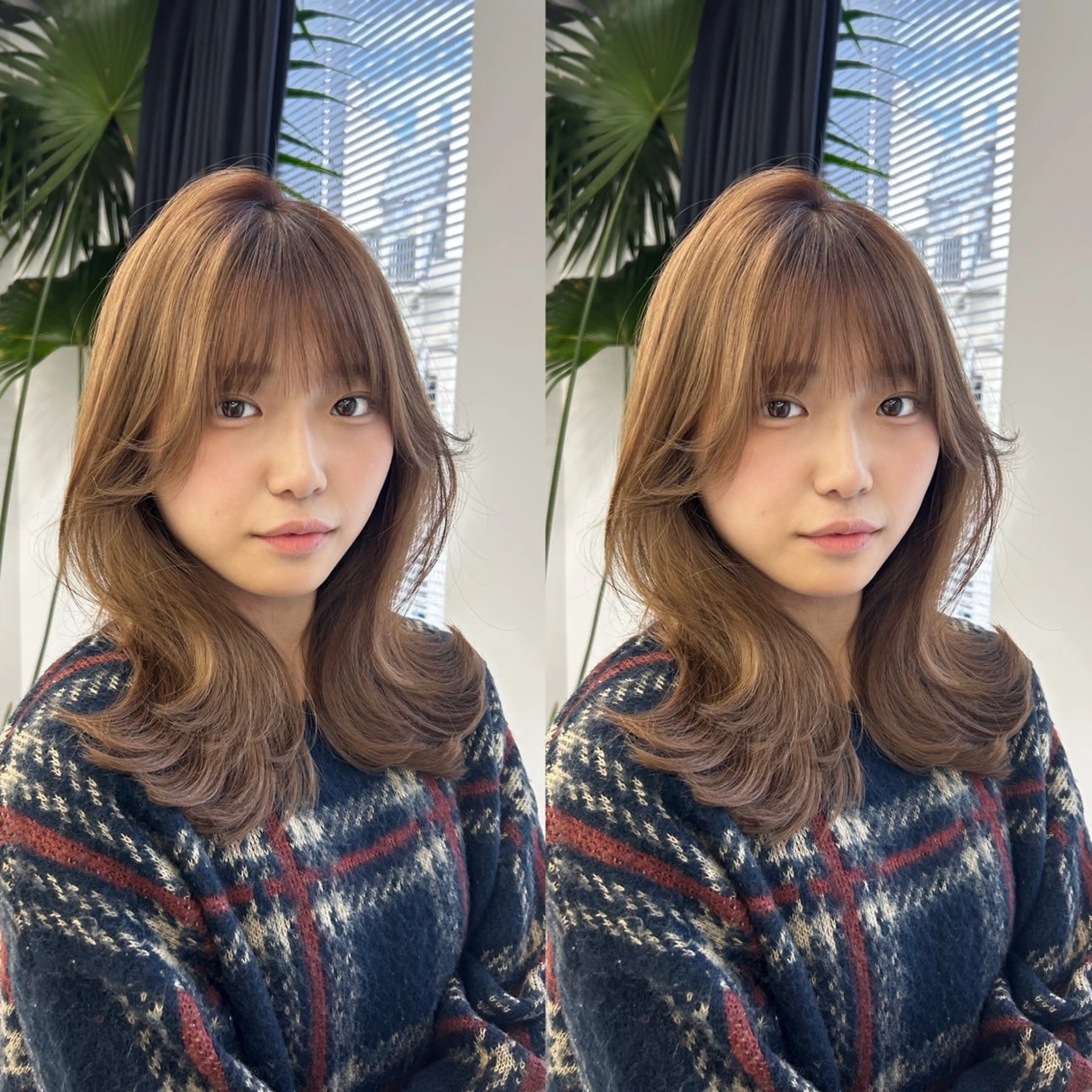 セミロング くびれヘア レイヤーカット カット ヘアカラー トリートメント ヘッドスパ ヘアセット 盛れる艶カラー× レイヤーカット/咲来のヘアスタイル