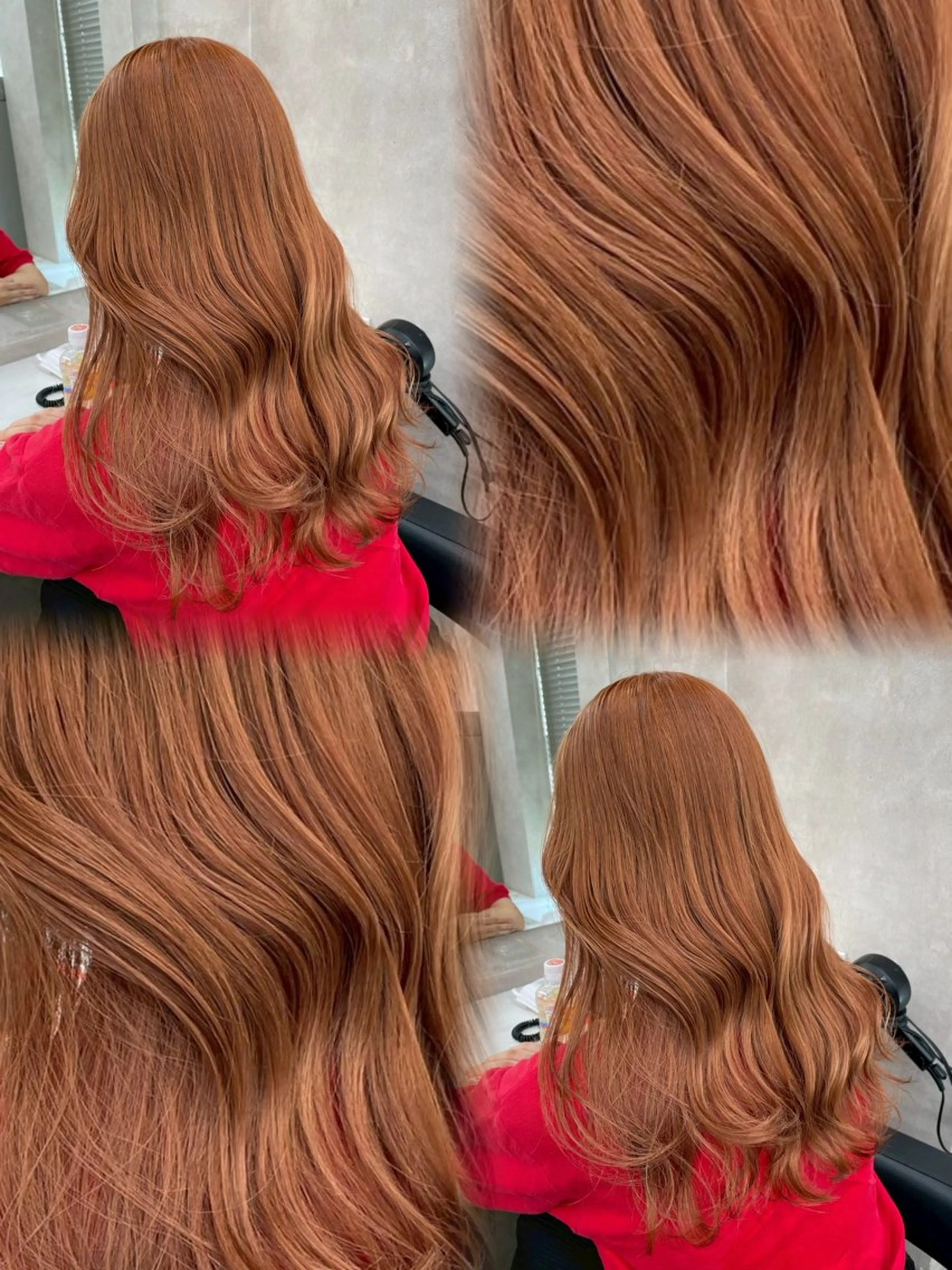 ロング カラー ヘアアレンジ 韓国ヘア/赤み消し /大人透明感🫧のヘアスタイル