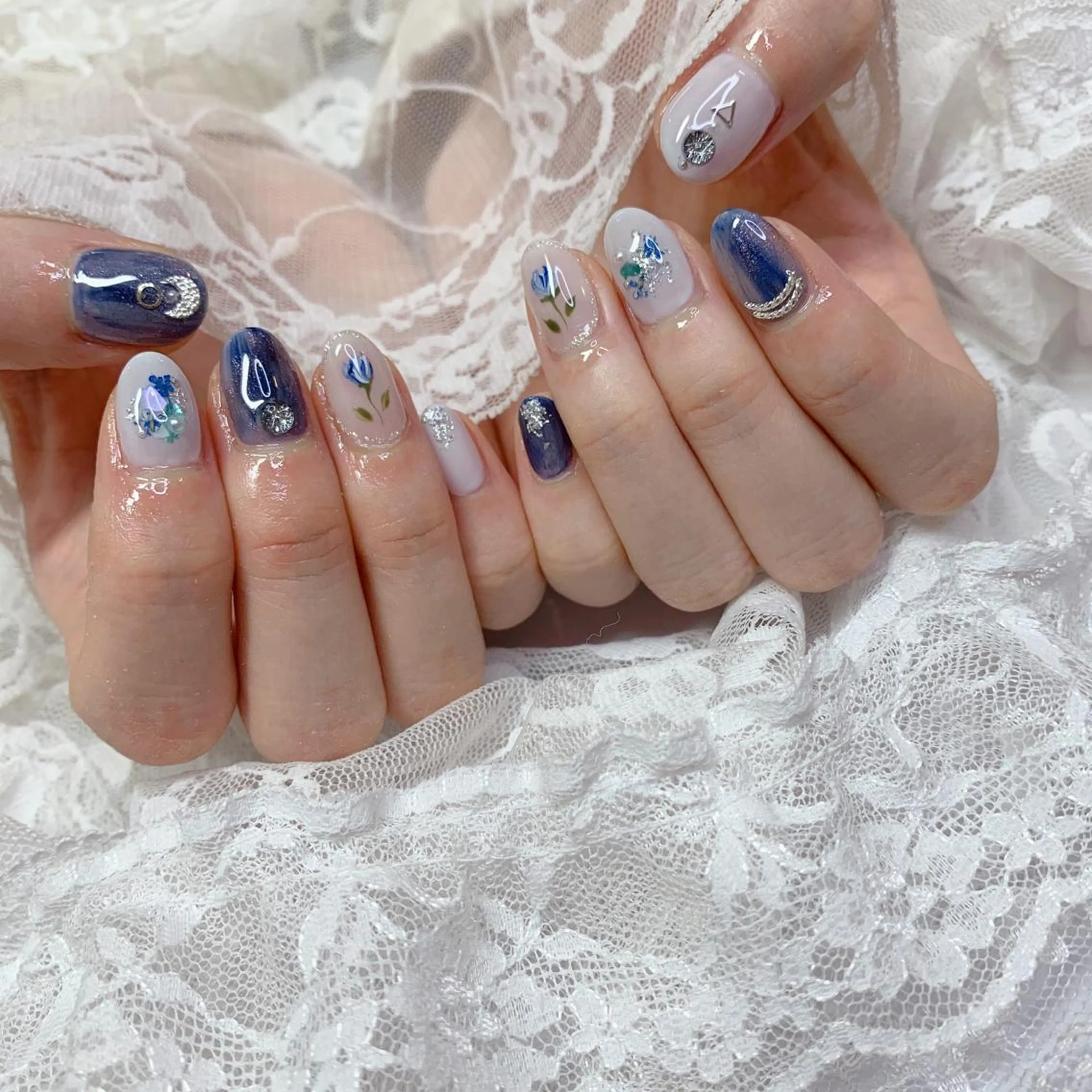 ネイル ハンドネイル La neige* yuki 🐩🌙のネイルデザイン