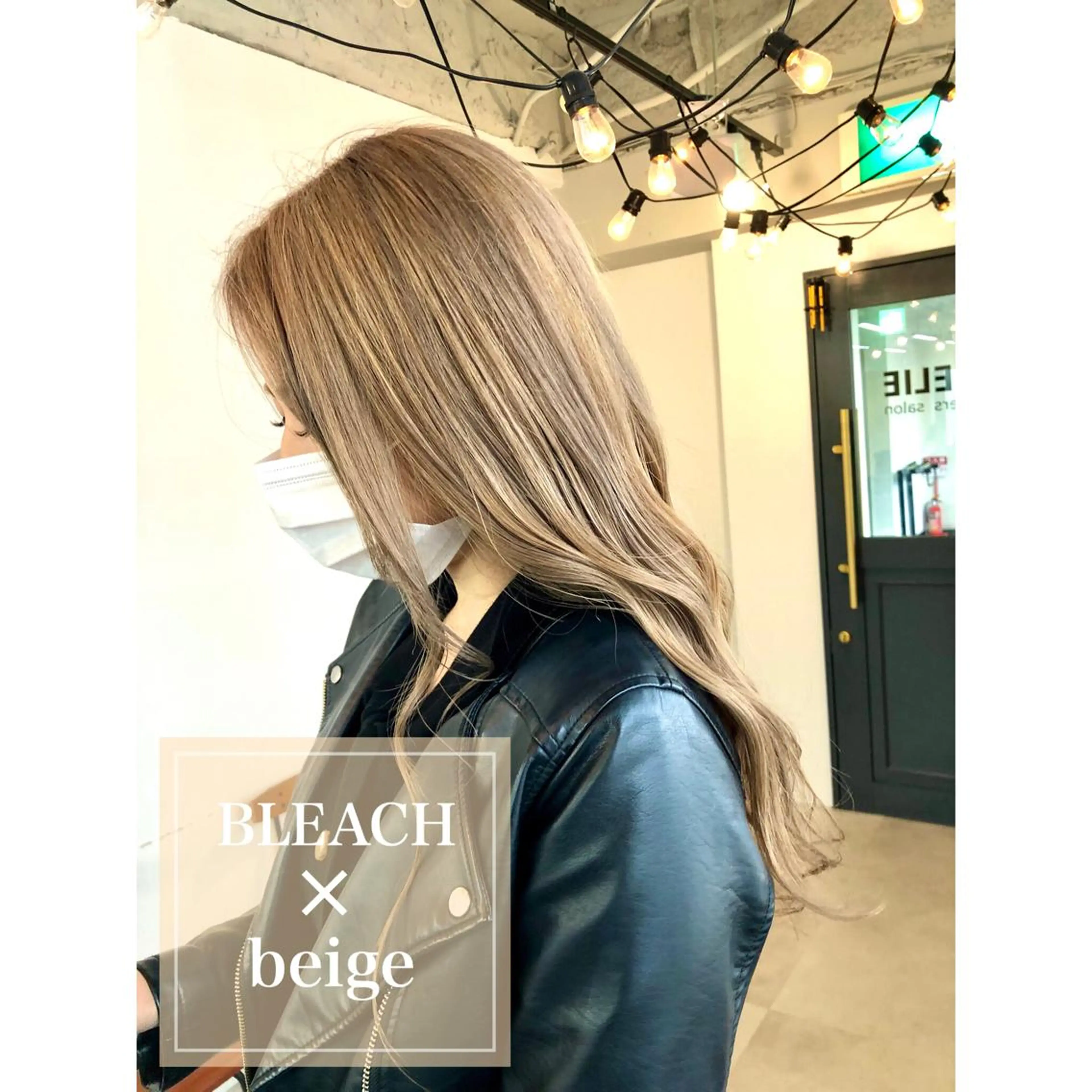 ミディアム カラー ベージュカラー ブリーチ ヘアカラー トリートメント 難波/心斎橋/ボブ/ 髪質改善/ハイトーンのヘアスタイル