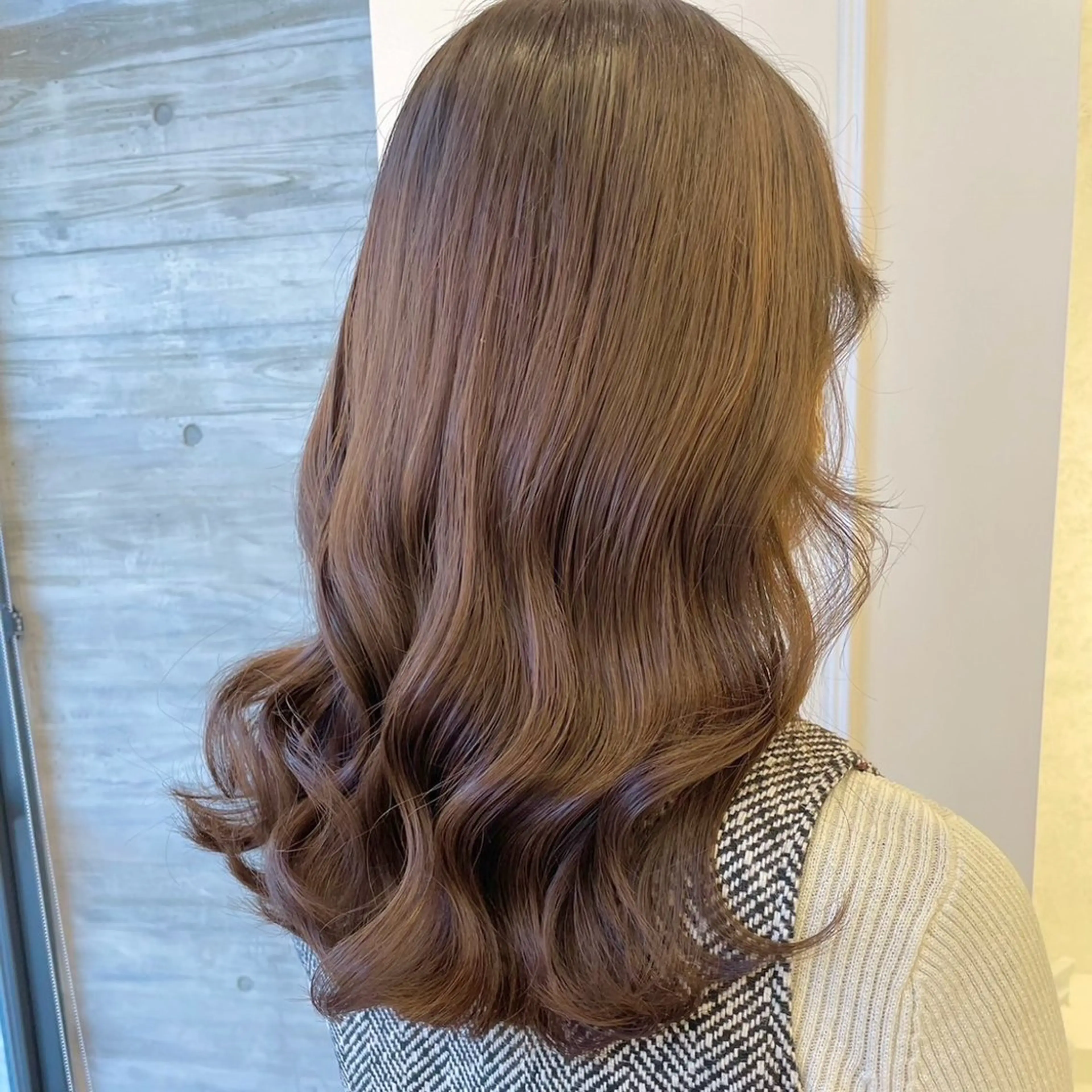 セミロング カラー ヘアカラー ParveMix￤ 大賀さつき🍨🤍のヘアスタイル