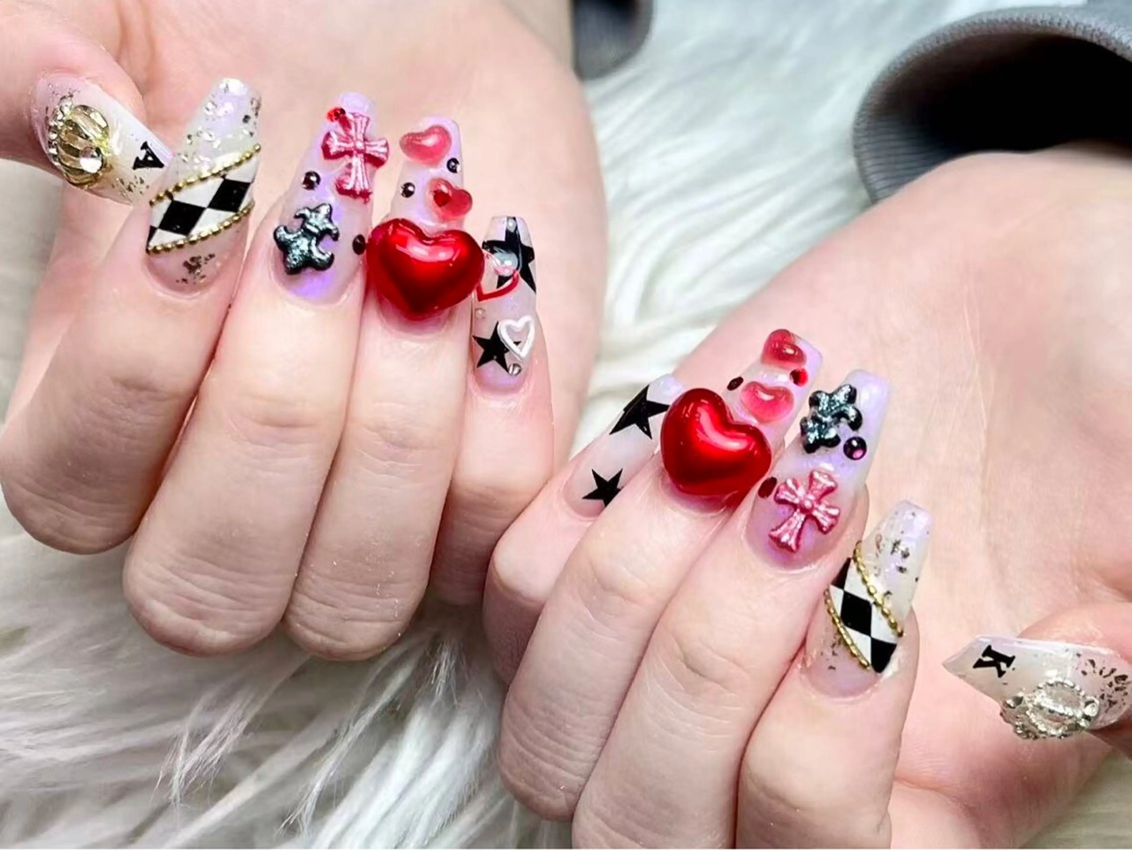 メンズ ネイル ハンドネイル Bloom kabukiのネイルデザイン