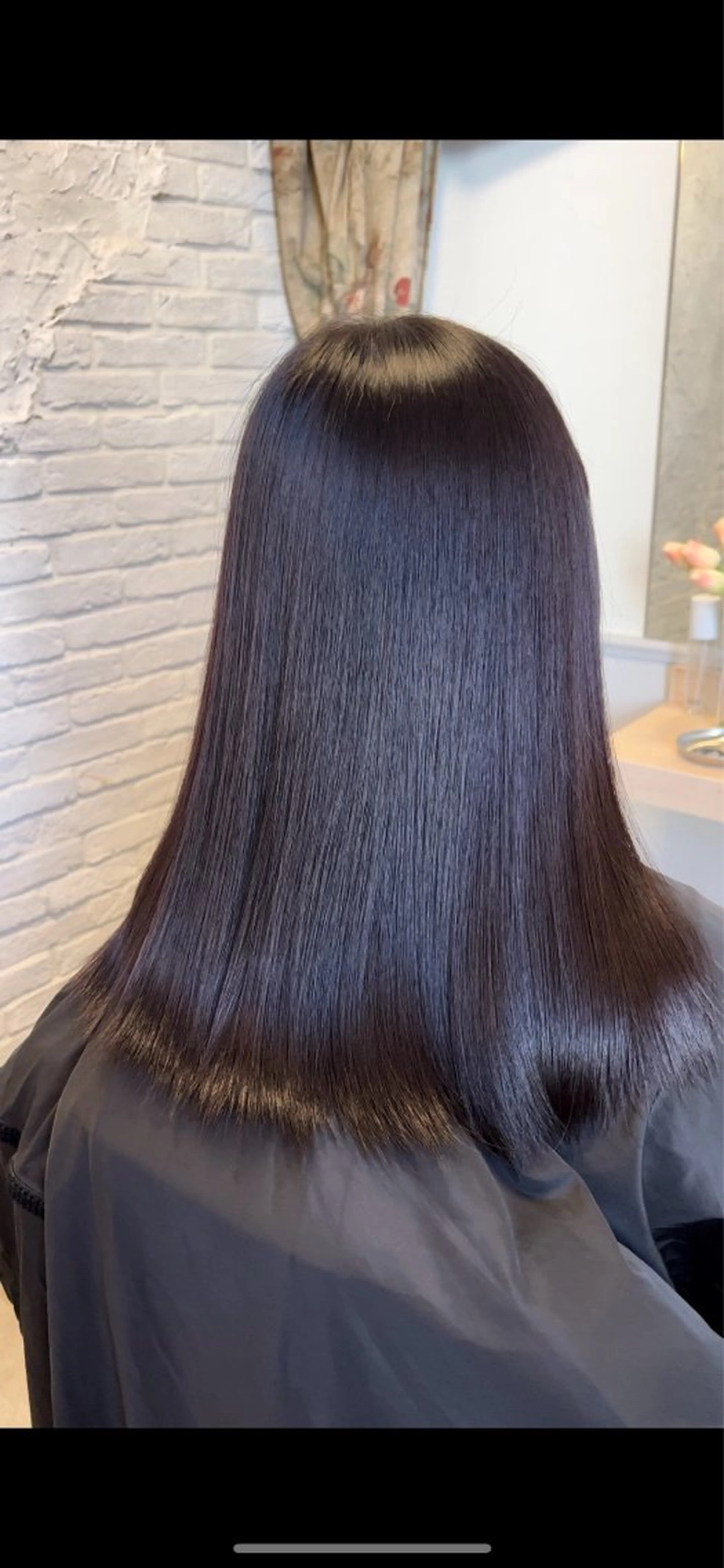 セミロング カット トリートメント SHIN/レイヤー カット×クロスパーマのヘアスタイル