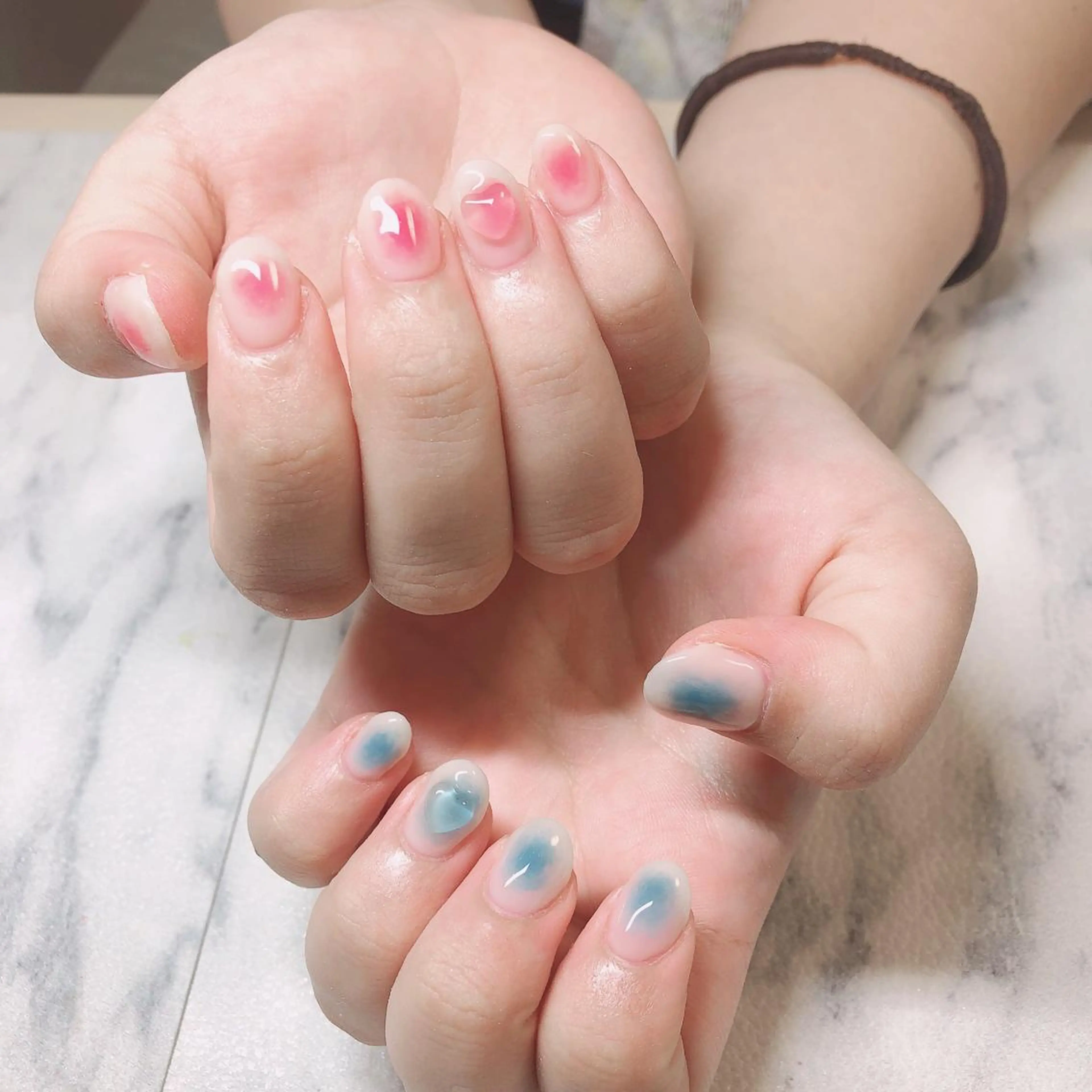 ネイル チークネイル 結城 怜菜のネイルデザイン