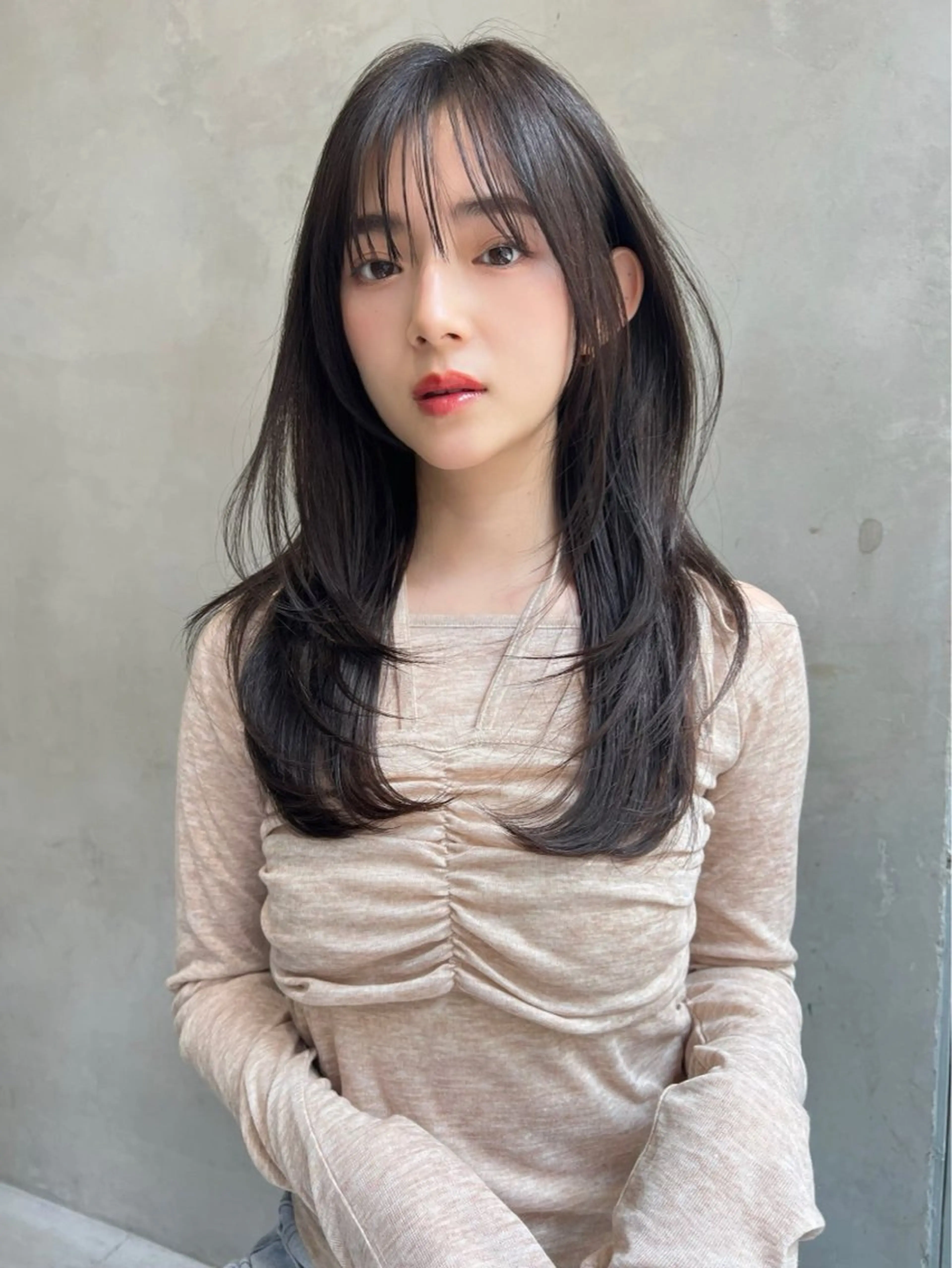 ロング カラー 艶髪／韓国ヘア🎀 Kanon︎︎⁺.のヘアスタイル