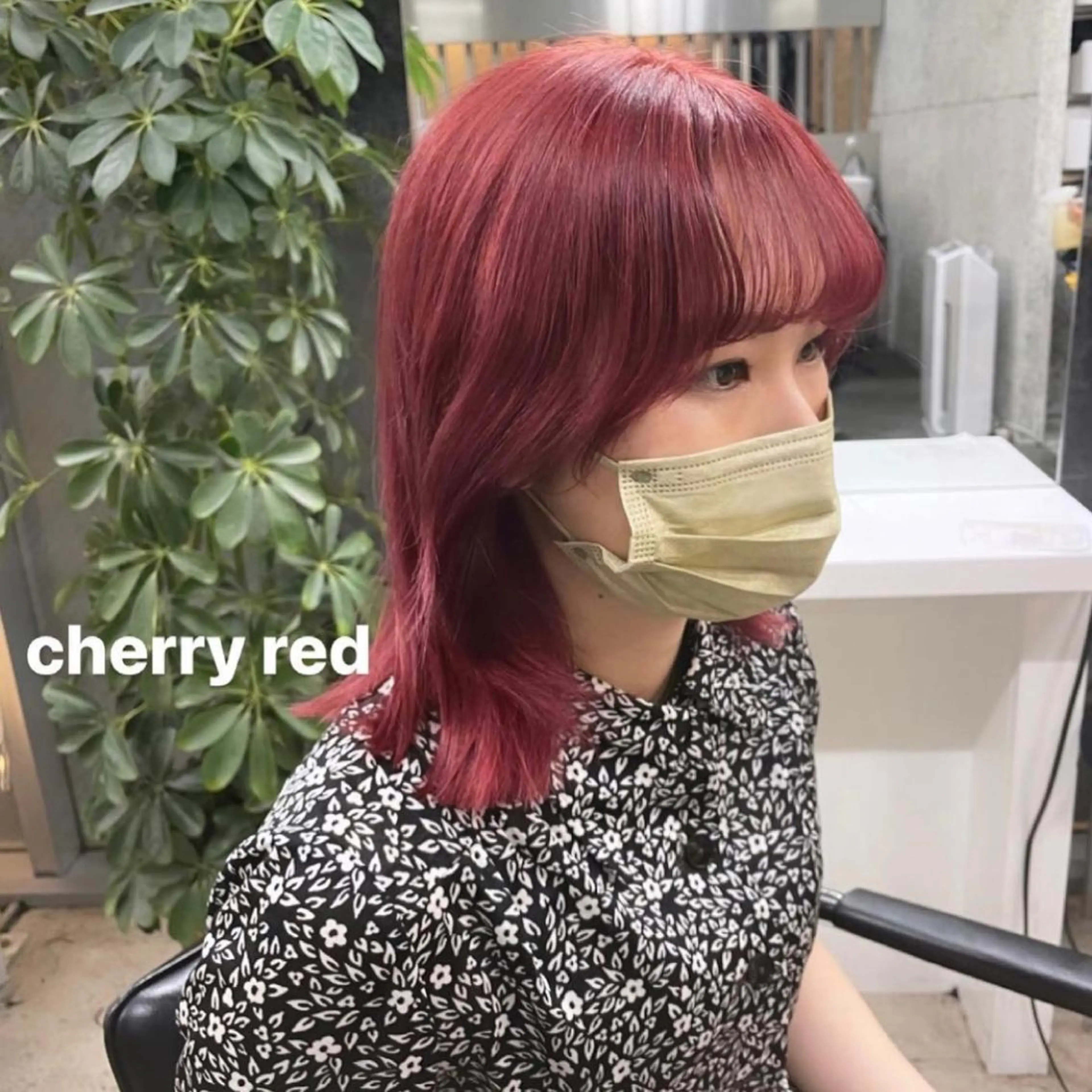 ショート カラー センターパート／マッ シュ／パーマ　あさみのヘアスタイル