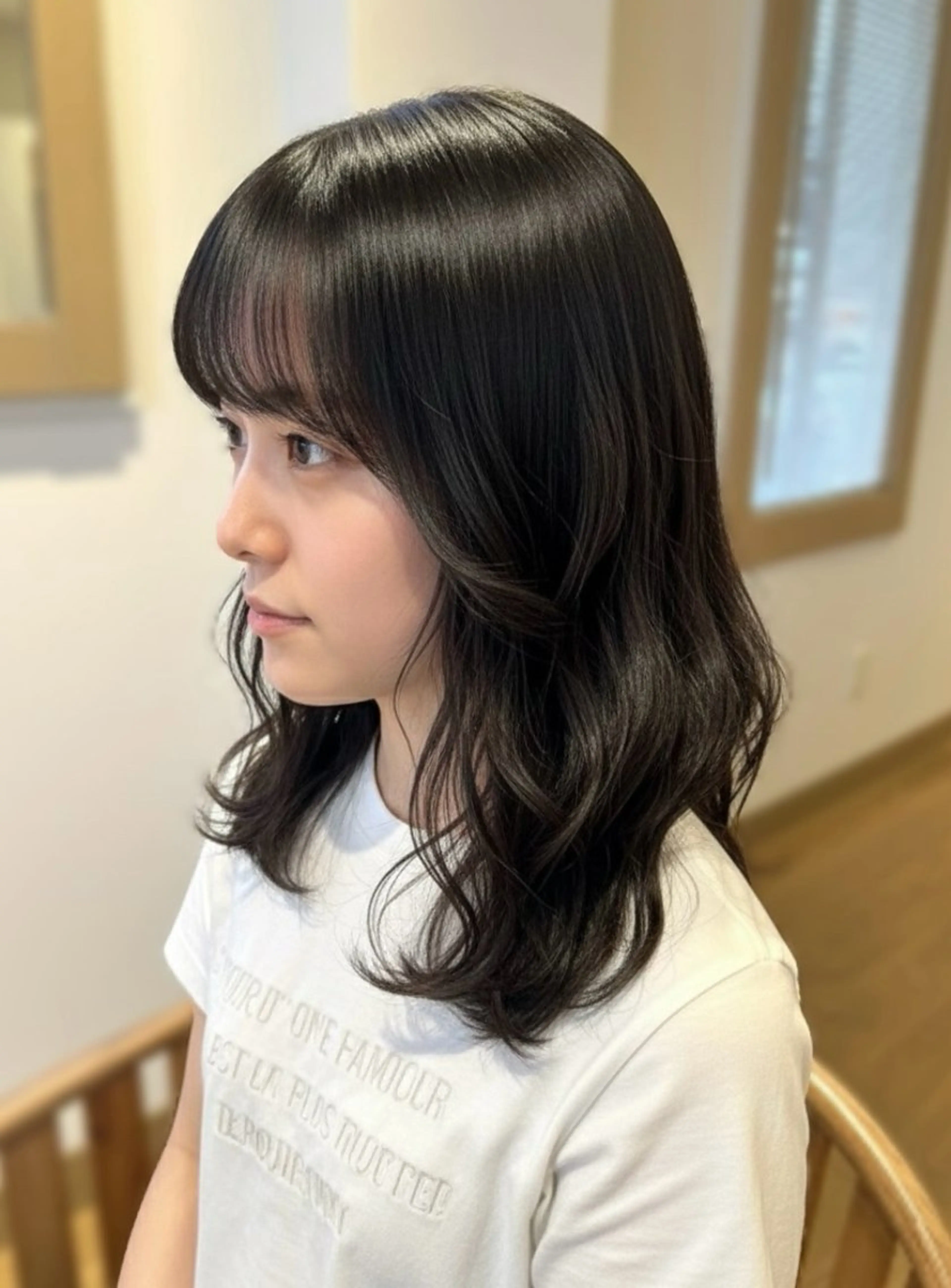 ミディアム トリートメント 韓国風ﾊﾟｰﾏ❁﻿ fu-ka❁艶ｶﾗｰのヘアスタイル