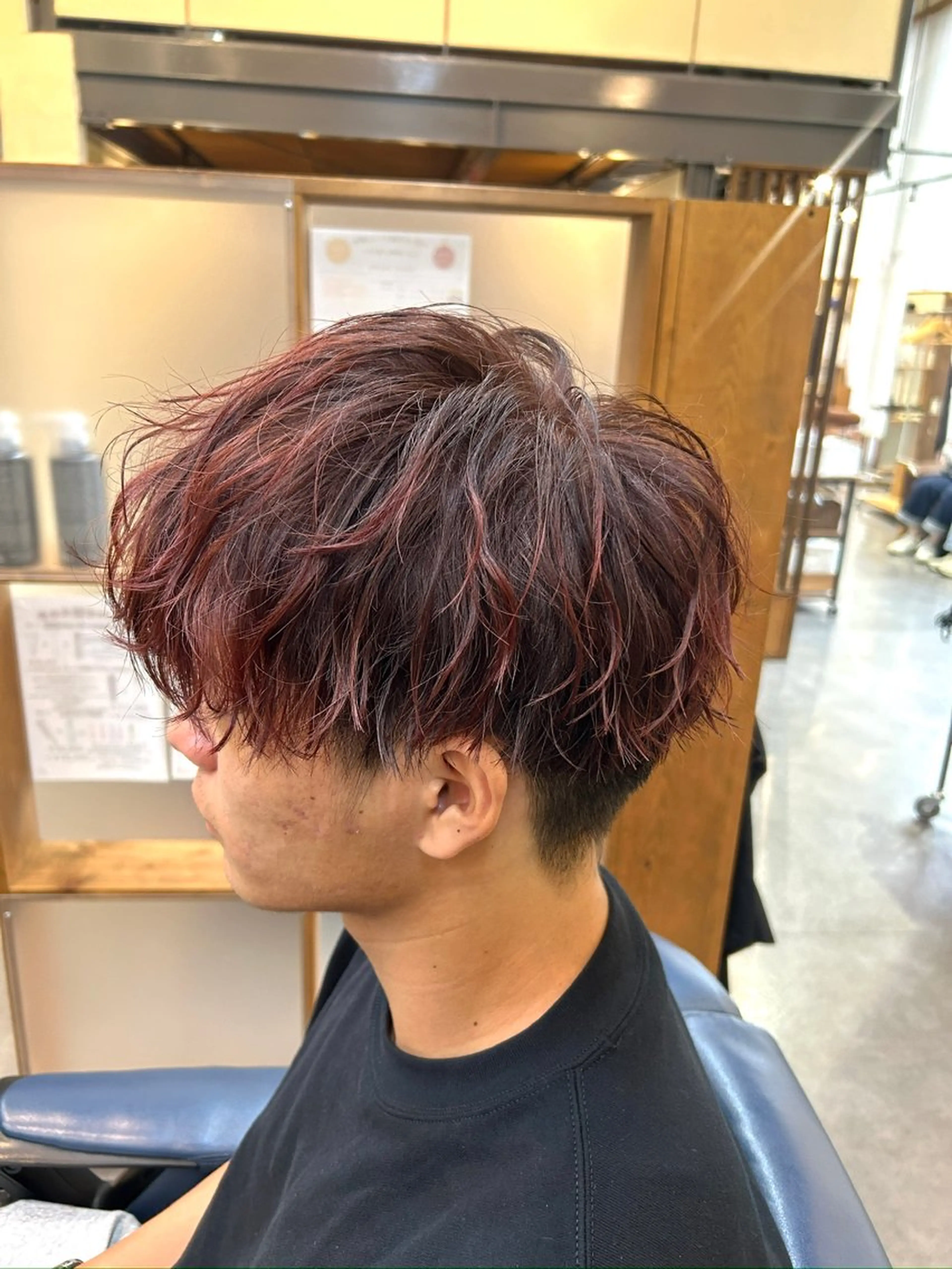 パーマ メンズ カット パーマ メンズ特化美容師 岩田拓海のヘアスタイル