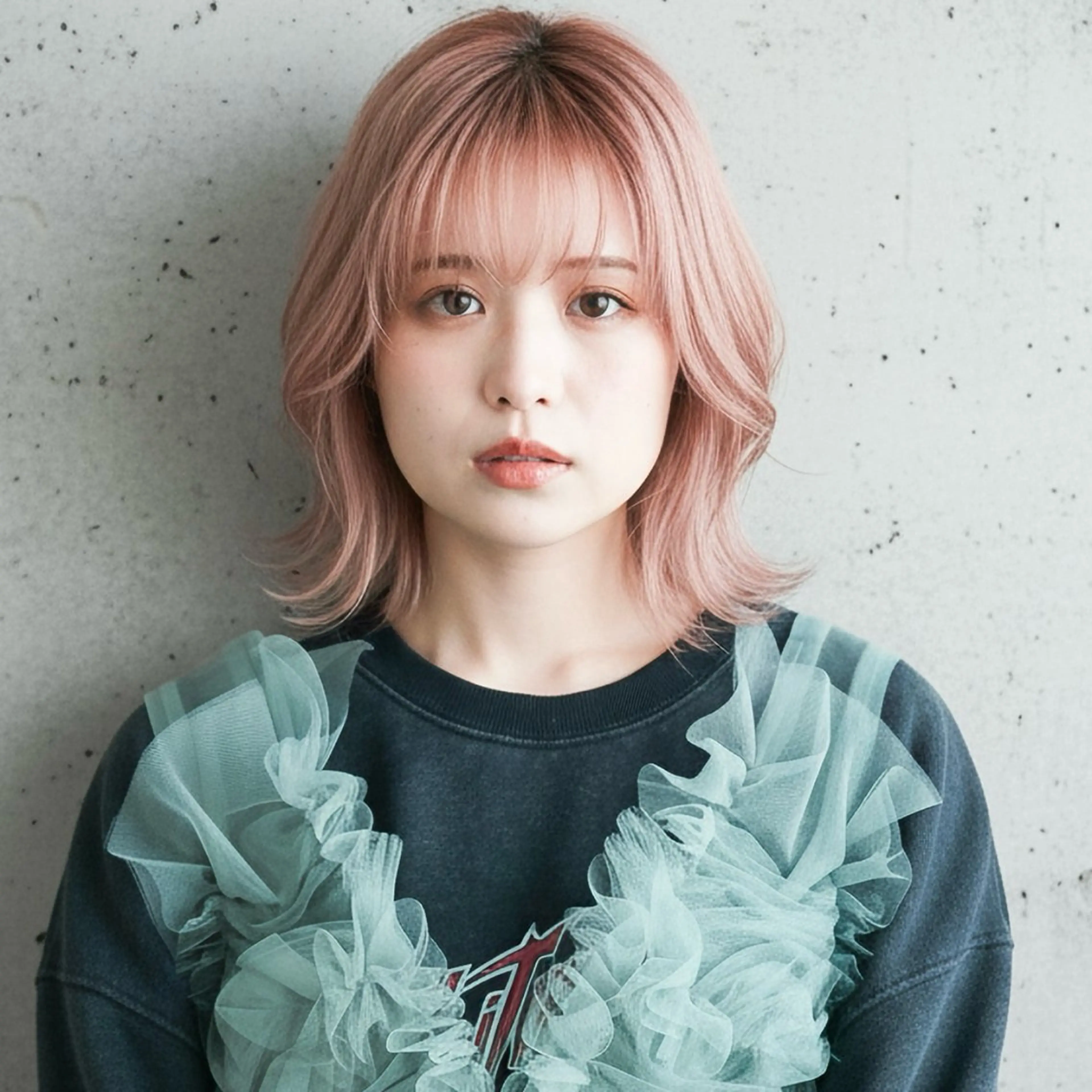 ミディアム カット ヘアカラー ショート〜ミディアム 喜多司のヘアスタイル