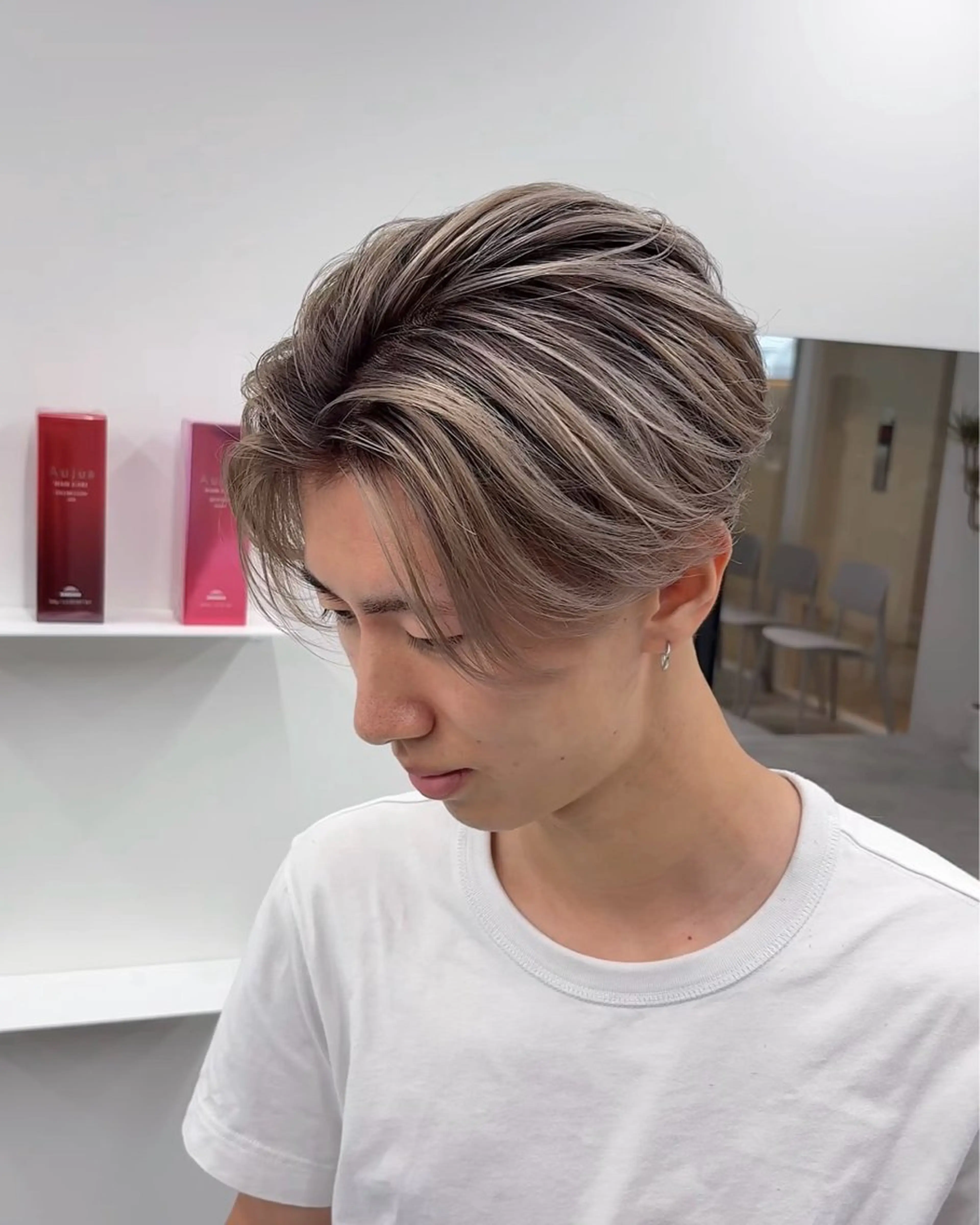 メンズカット+バレイヤージュカラー+Aujuaトリートメントの写真