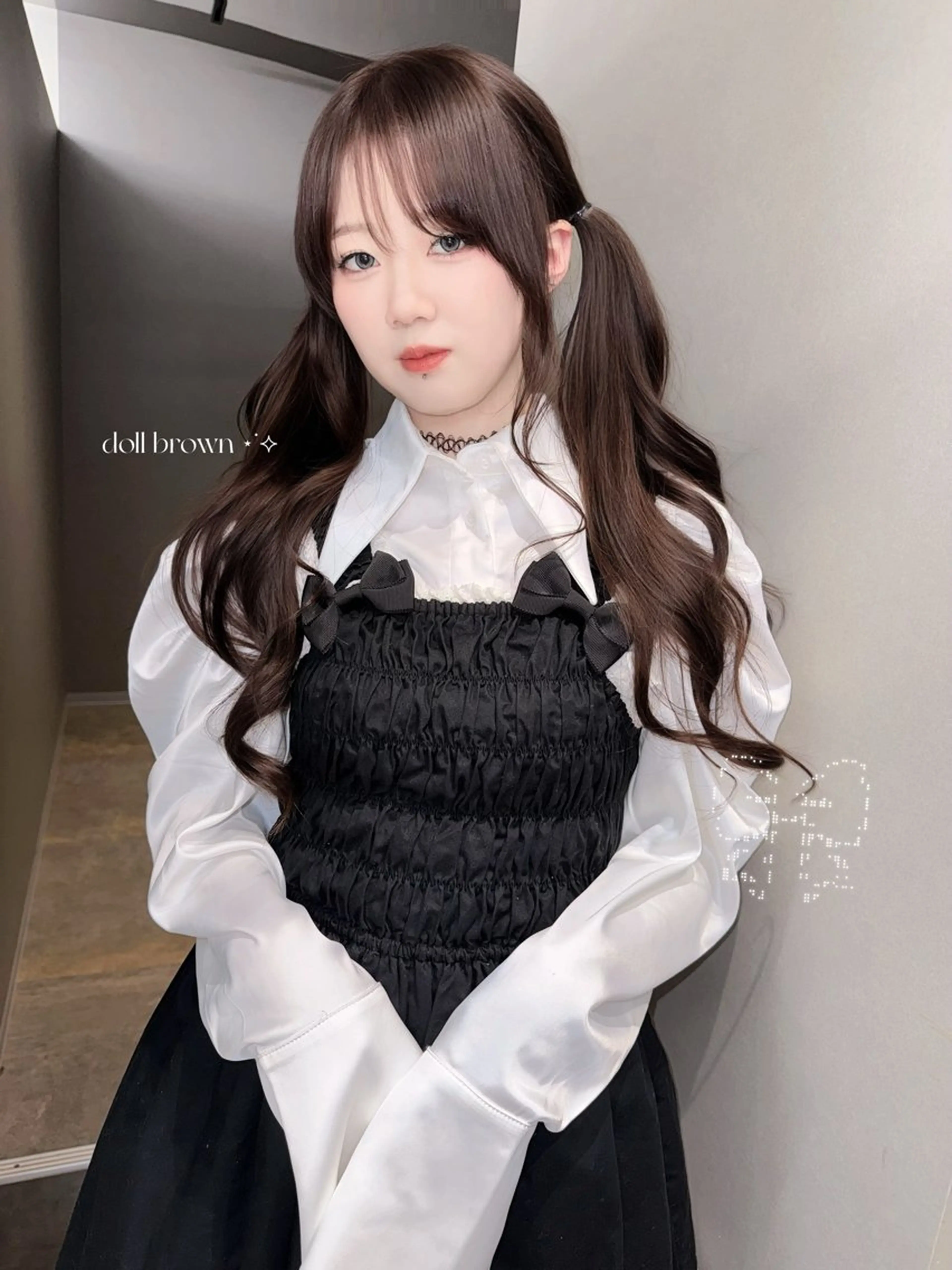 ロング カット ヘアカラー トリートメント Amelie yunのヘアスタイル