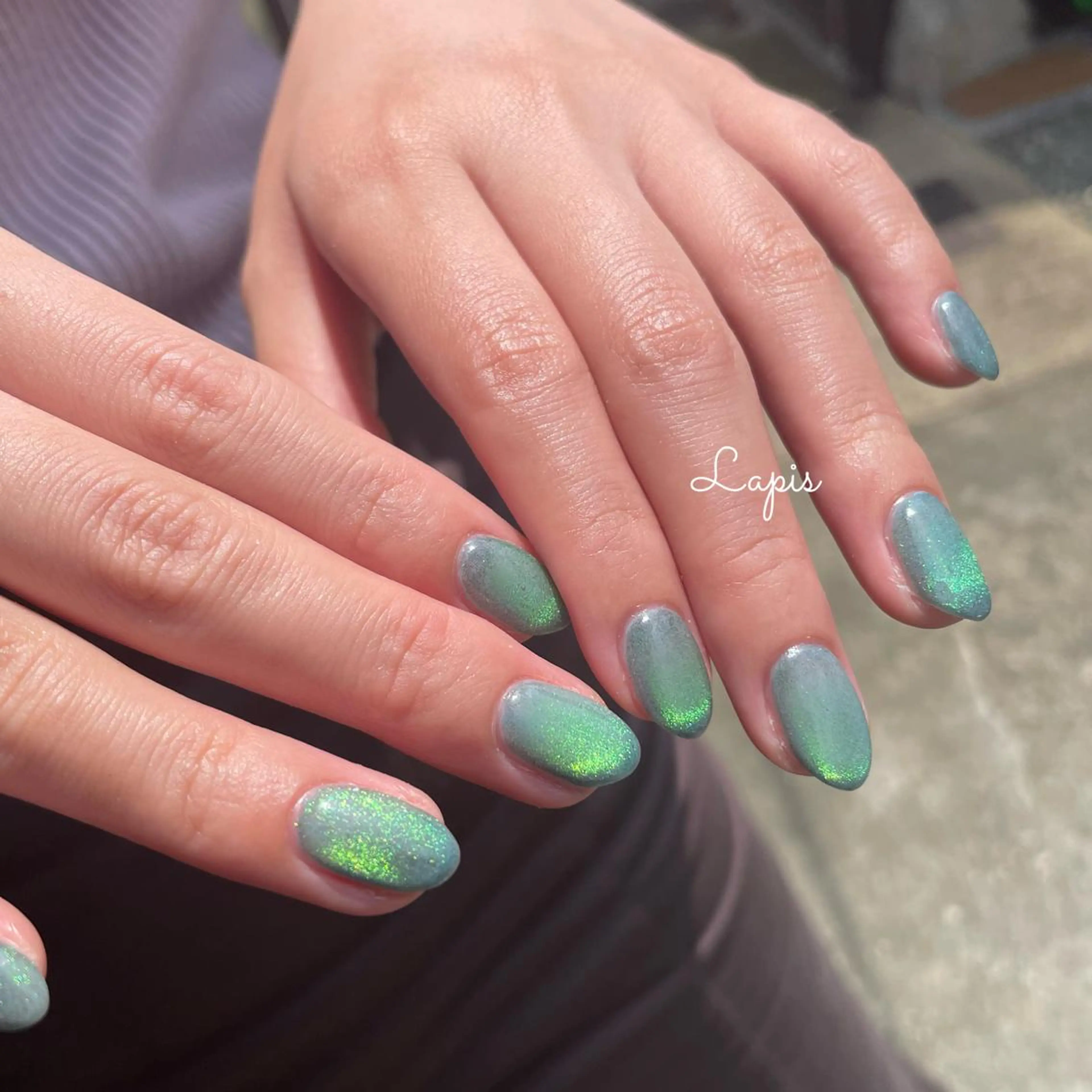 ネイル マグネットネイル ハンドネイル Lapis *のネイルデザイン