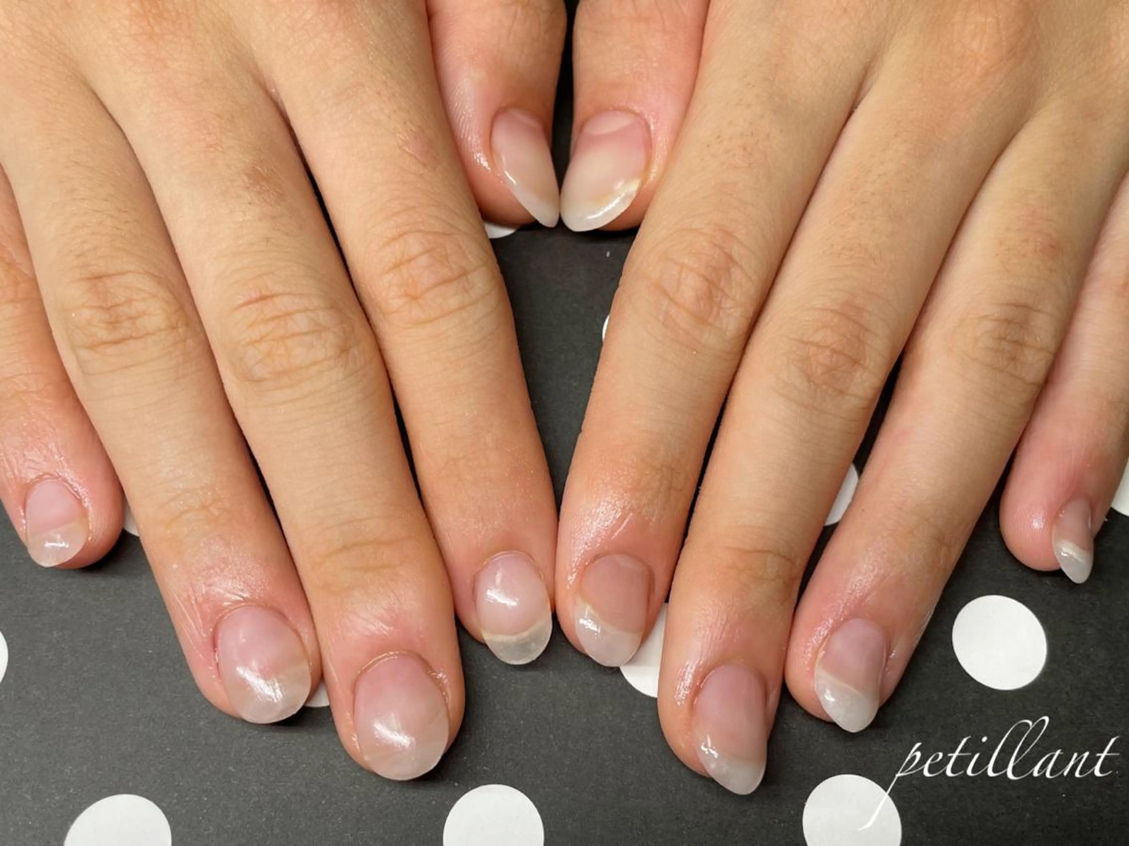 ネイル クリアネイル ジェルネイル nail salon petillantのネイルデザイン