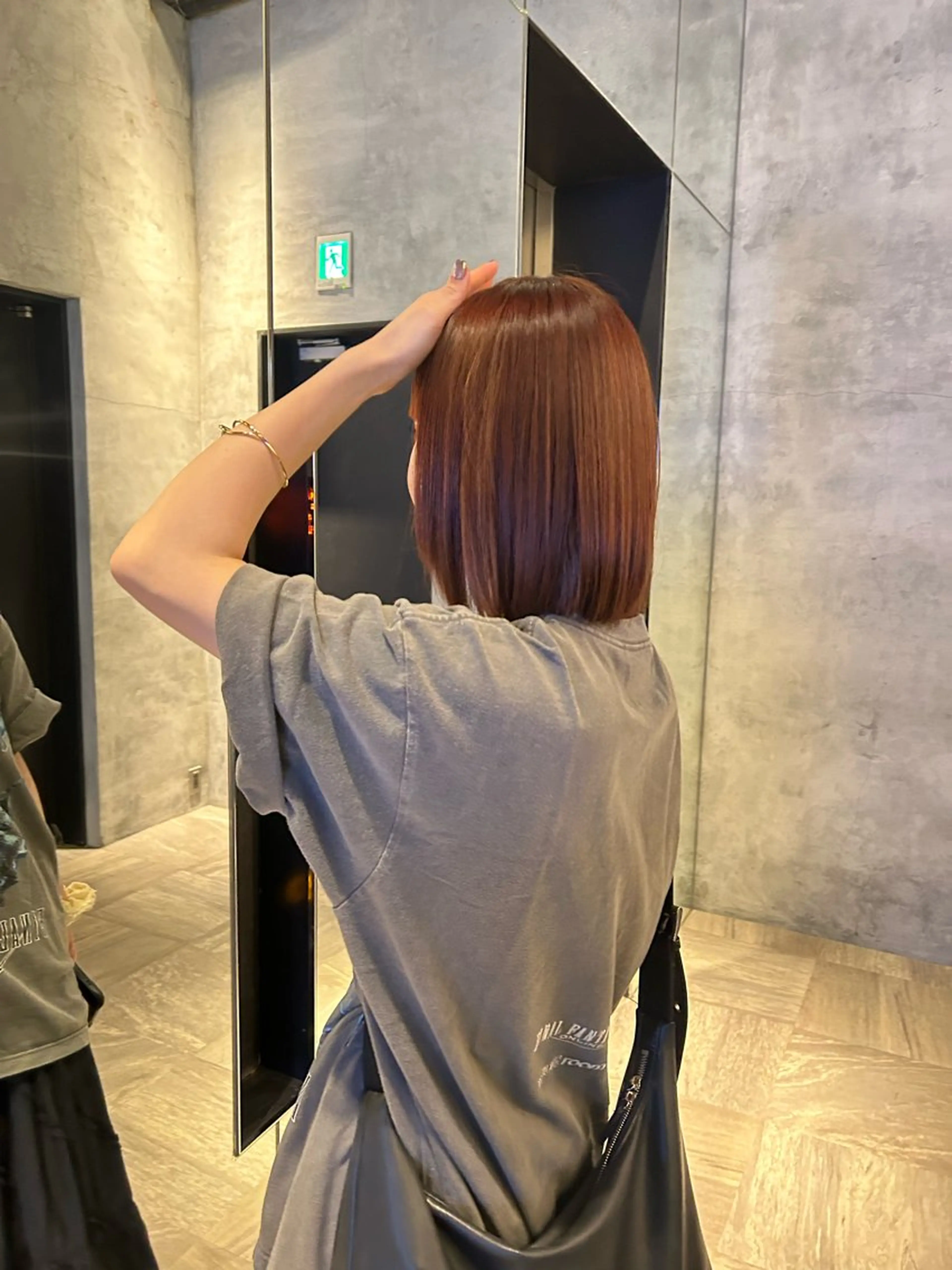 ロング 縮毛矯正 髪質改善/透明感 カラー/メンズ/優真のヘアスタイル