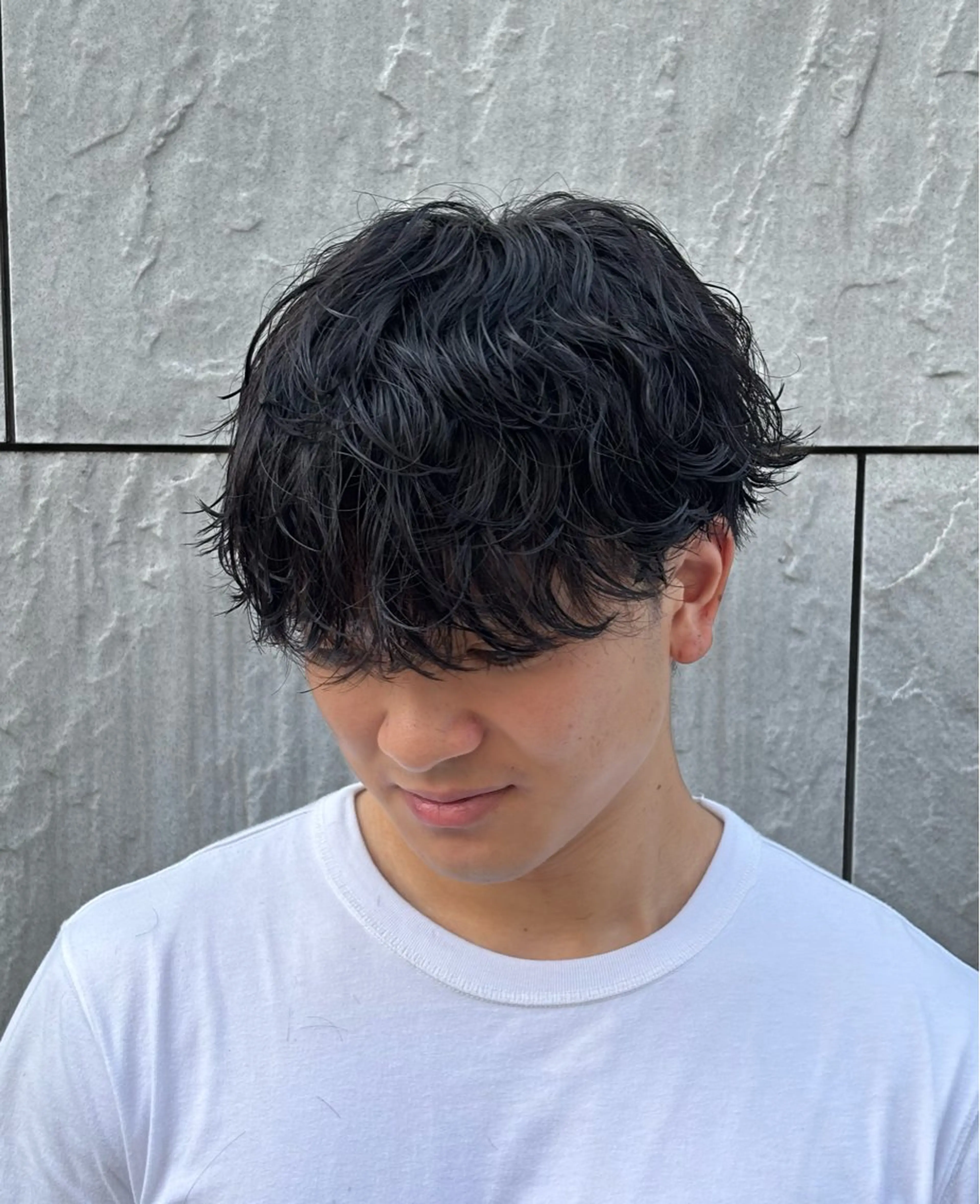 ミディアム カラー パーマ メンズ カット パーマ トリートメント ヘアセット メンズパーマ特化 🔥韓国ヘア職人🔥のヘアスタイル