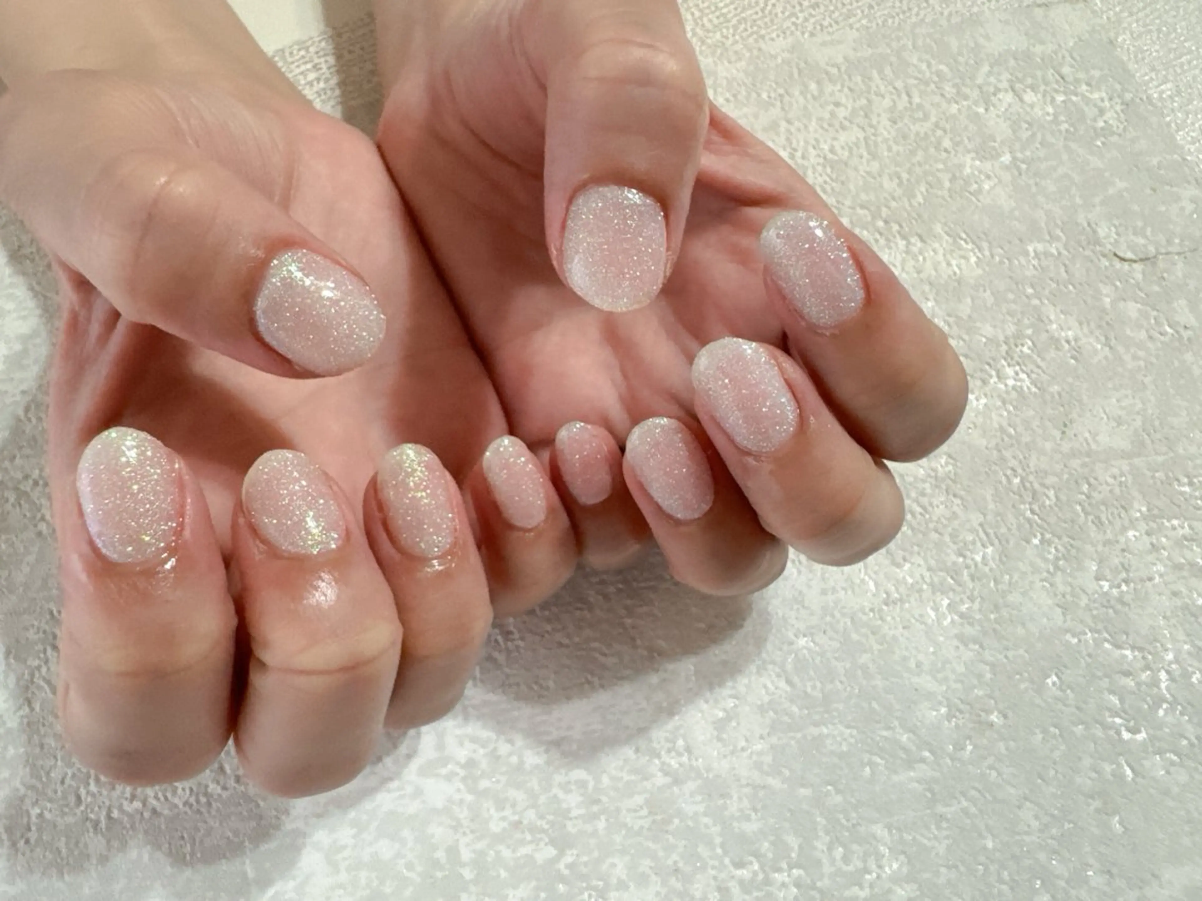 ネイル オーロラネイル フットネイル フレンチネイル ジェルネイル ラメ(グリッター) ハンドネイル kikinail 溝の口のネイルデザイン