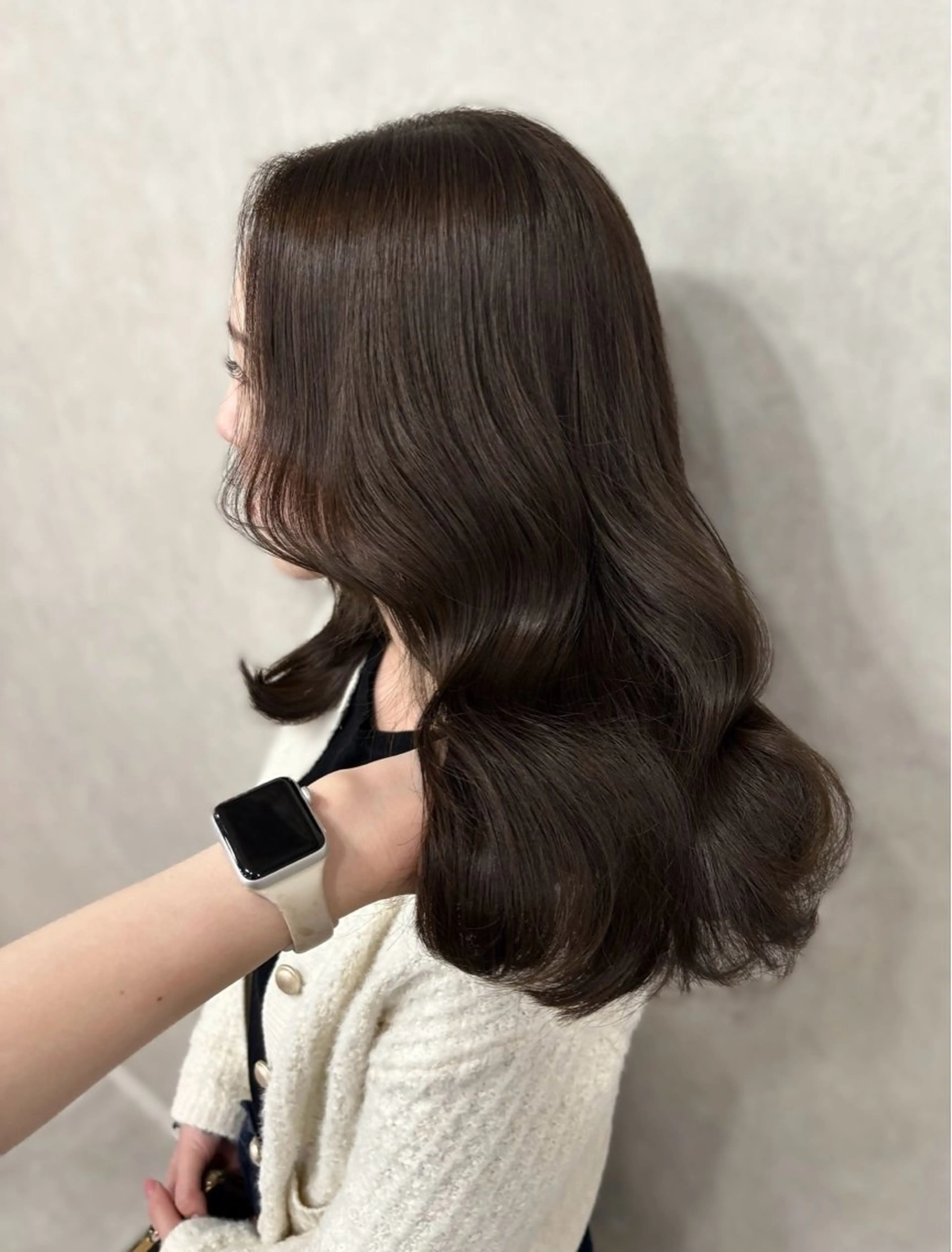 ロング カラー ブラウンカラー カット ヘアカラー 盛れる顔まわり✨🎀 レイヤー別所好葉のヘアスタイル