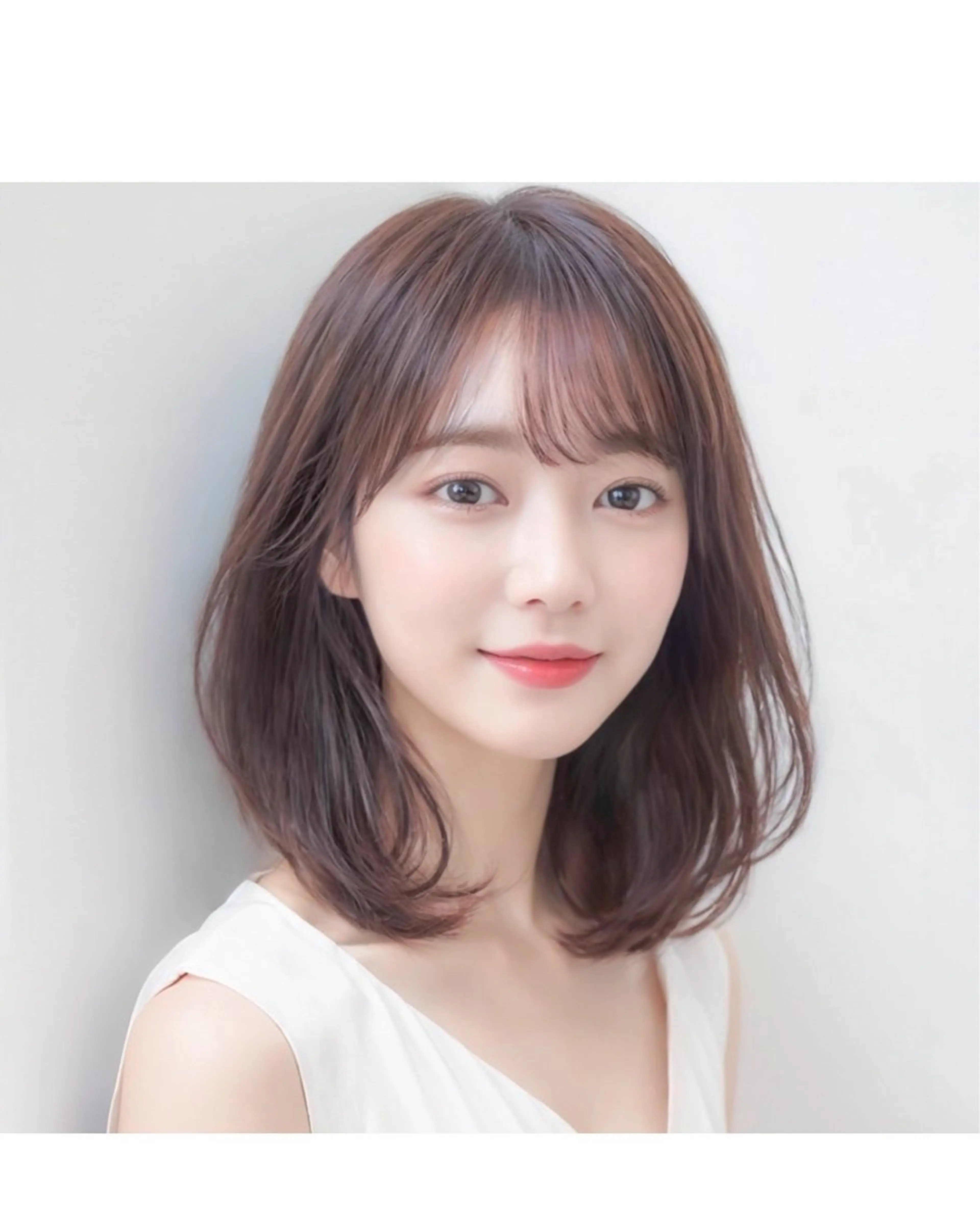 セミロング カット ヘアカラー 小村 誠也のヘアスタイル