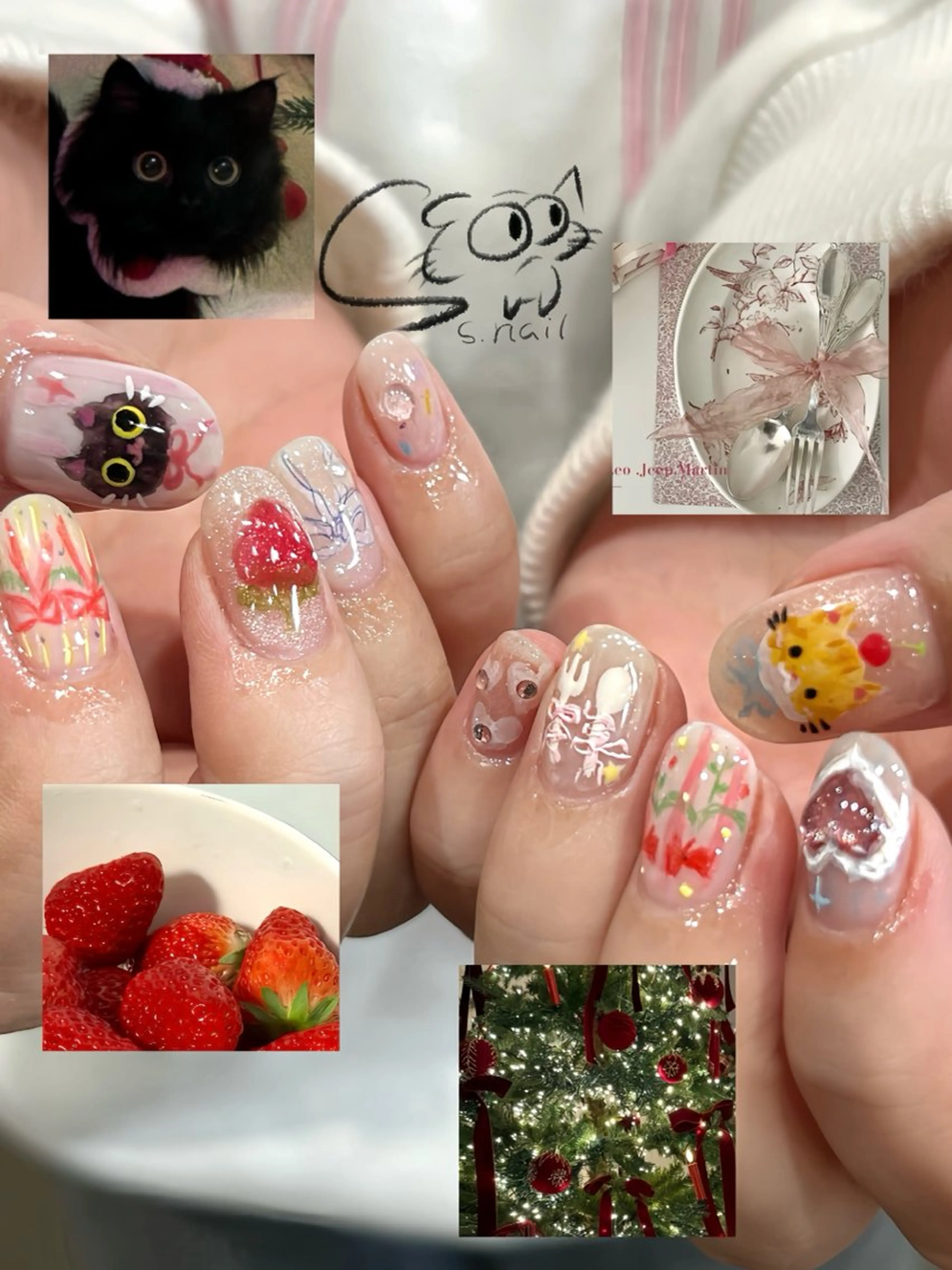 ネイル アートネイル チークネイル フレンチネイル グラデーション マグネットネイル S.nail _のネイルデザイン