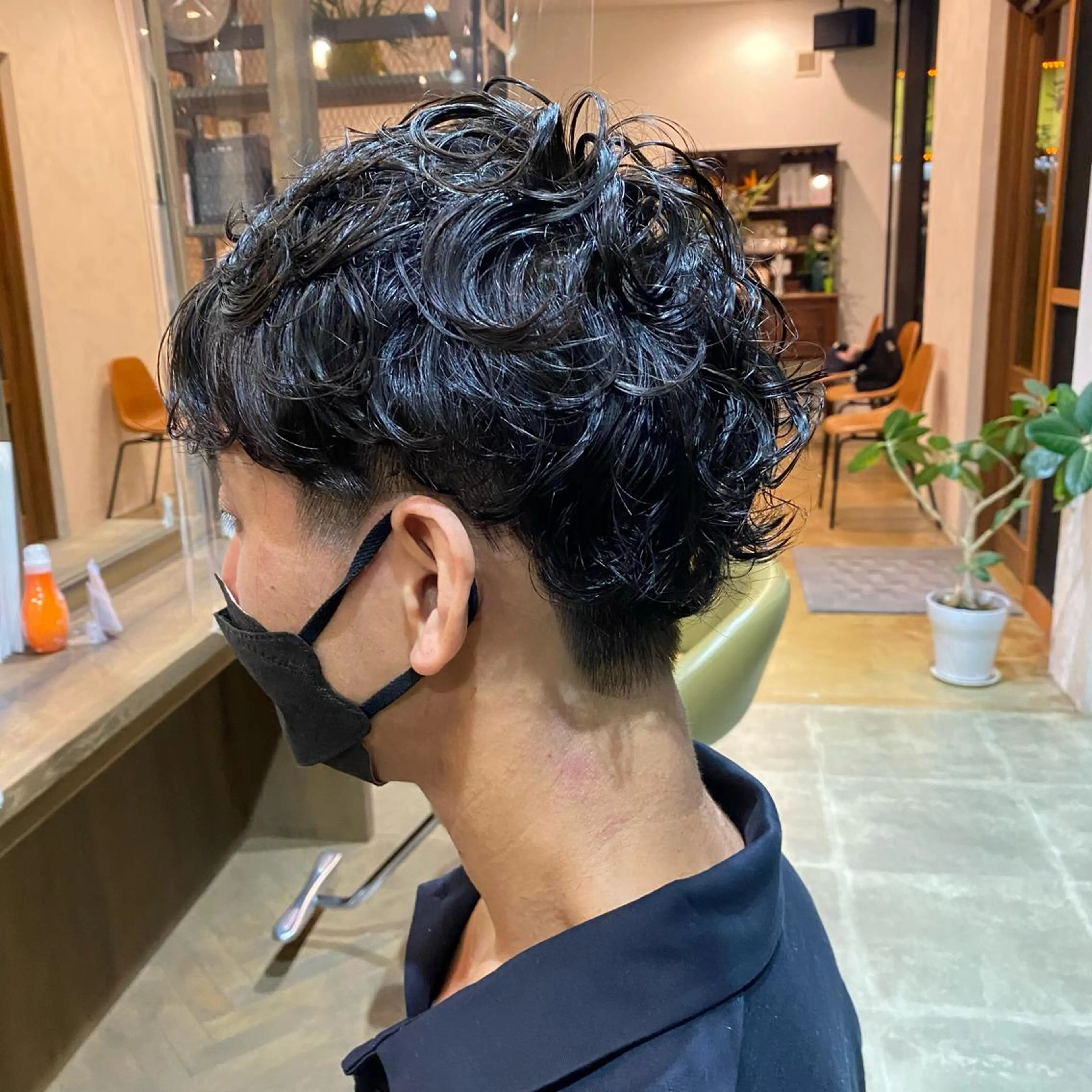 パーマ メンズ 中村 友香のヘアスタイル