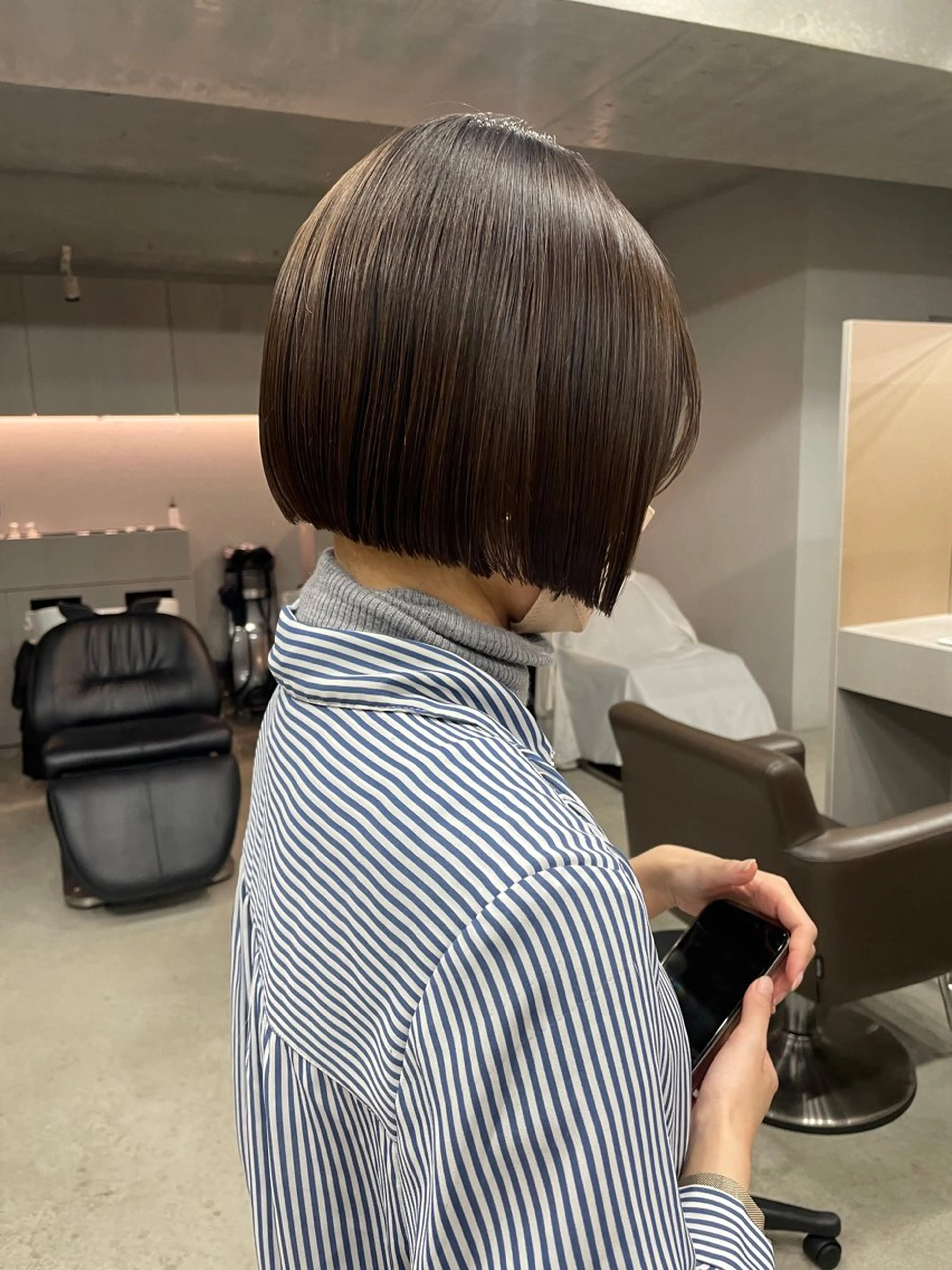 ミディアム カラー カット ヘアカラー トリートメント 表参道🌿赤み消し カラー/チナツのヘアスタイル