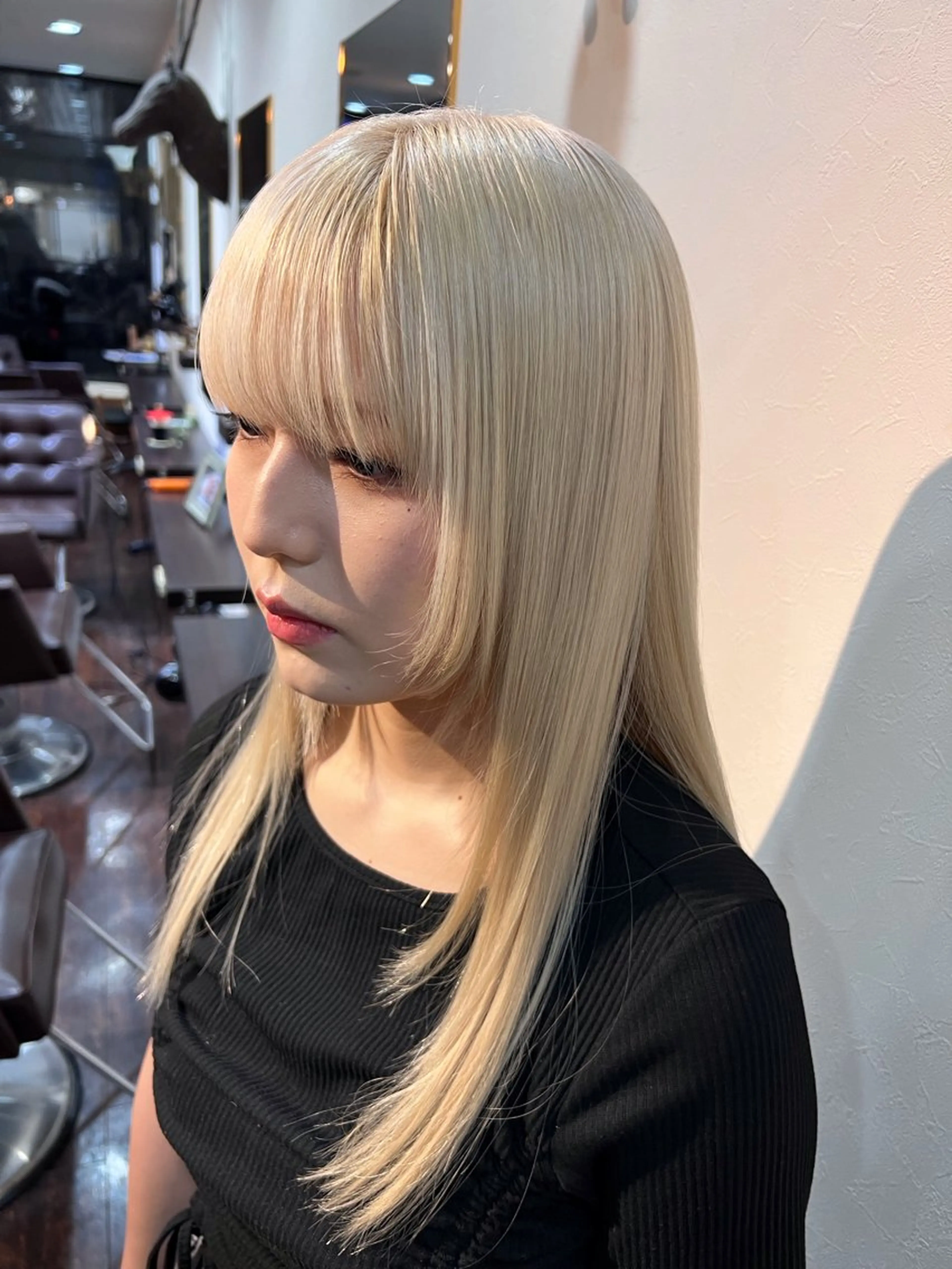 ロング カラー ブリーチ hair&space velon所属・韓国スタイル🫧 サーシャのヘアスタイル