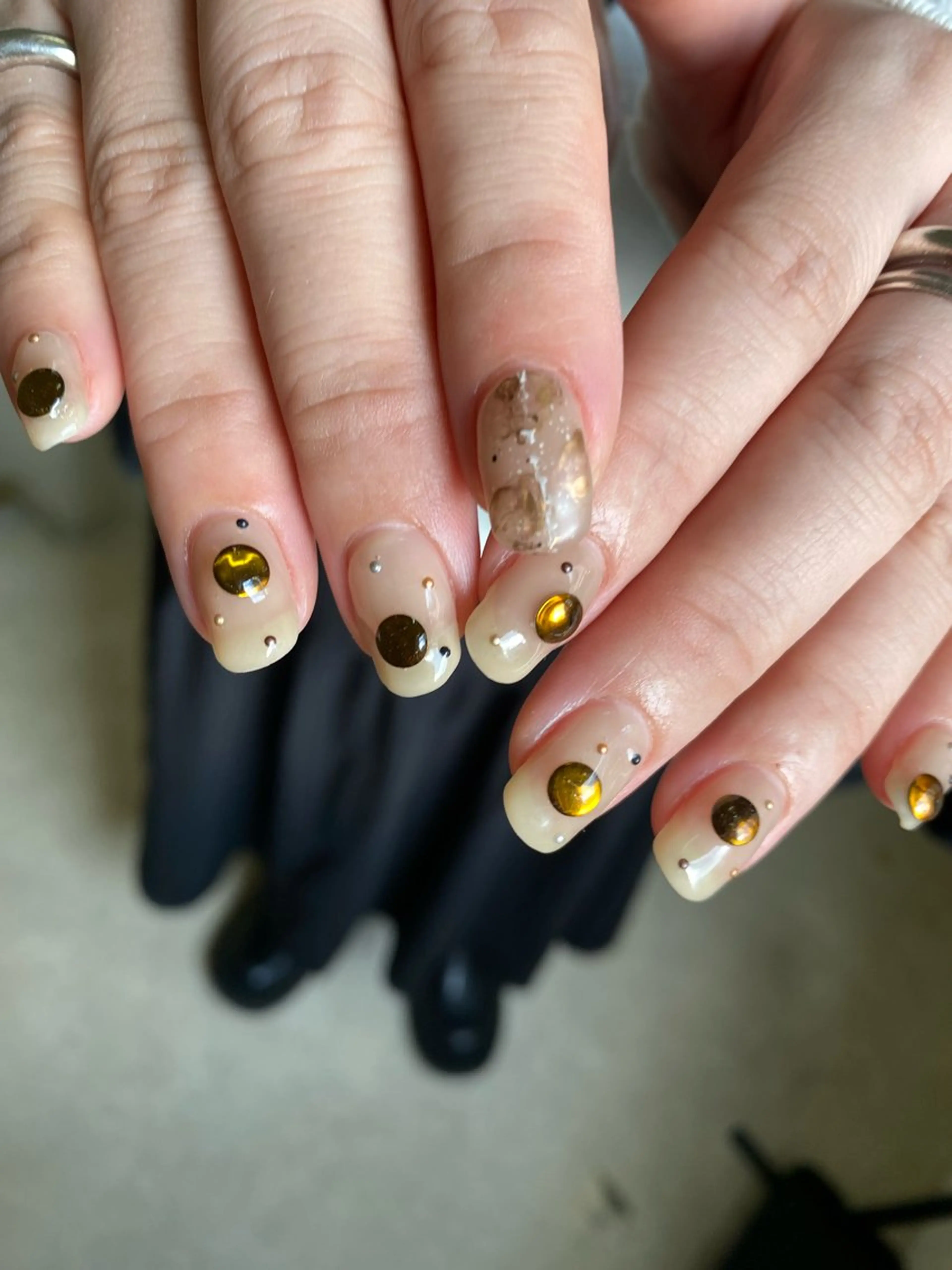 ネイル ジェルネイル マグネットネイル 持ち込み ニュアンスネイル ワンカラーネイル ハンドネイル 草加ニュアンスネイル 🌚hersのネイルデザイン