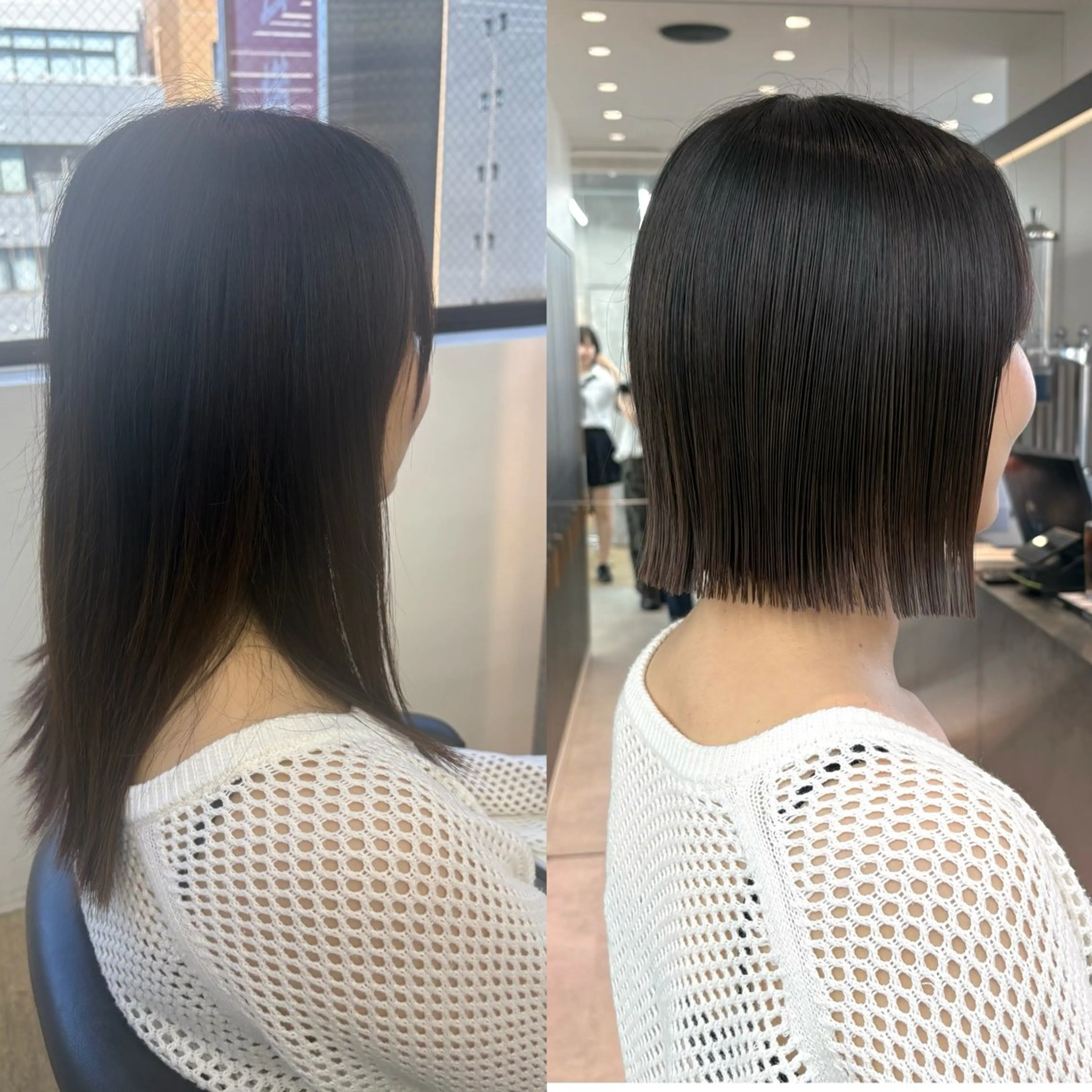 ショート カット ヘアカラー トリートメント オリーブベージュ/シ ョートボブたまき🧡のヘアスタイル