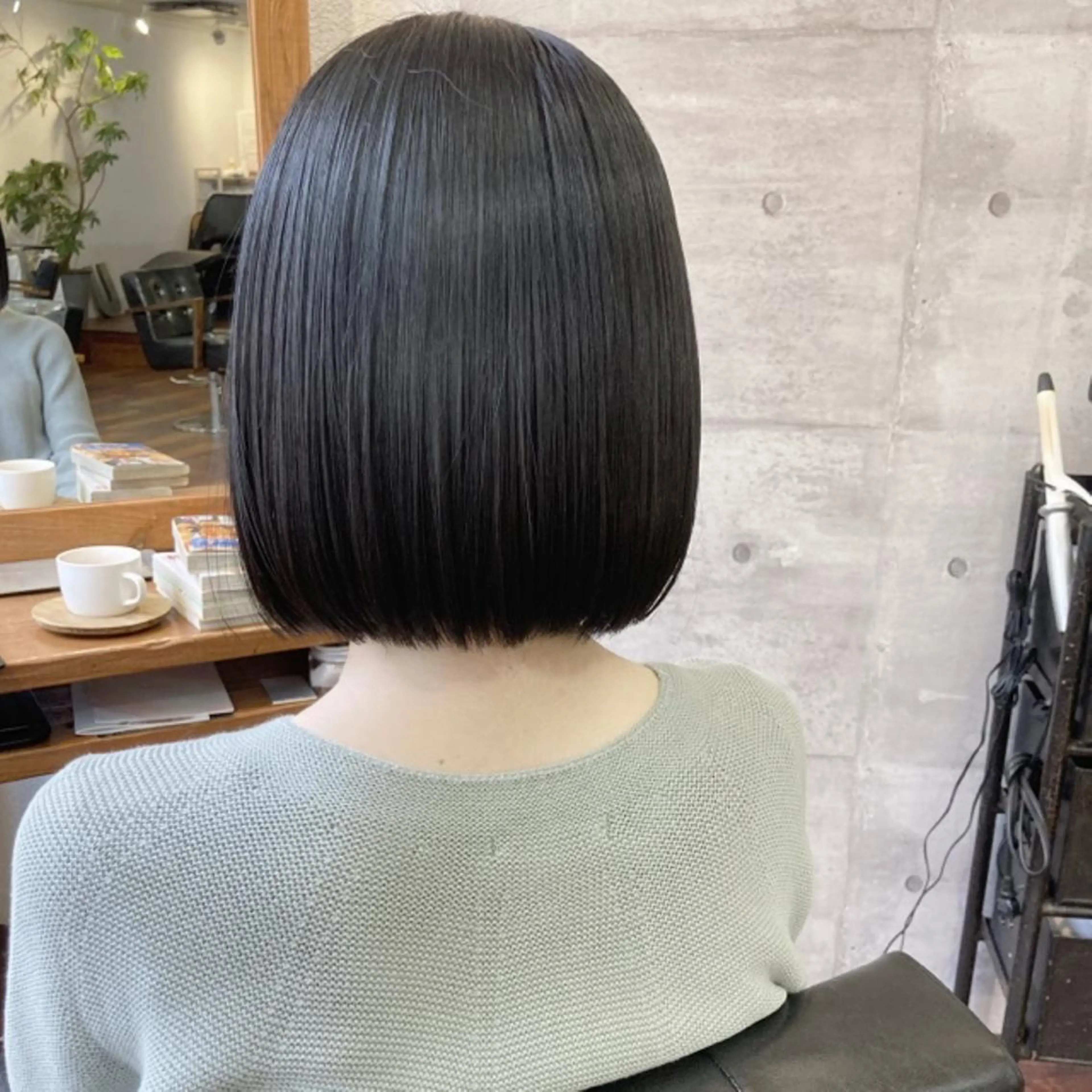 ミディアム パーマ ボブ 髪質改善 カット ヘッドスパ 小木曽智美 /ボブ/ショートのヘアスタイル