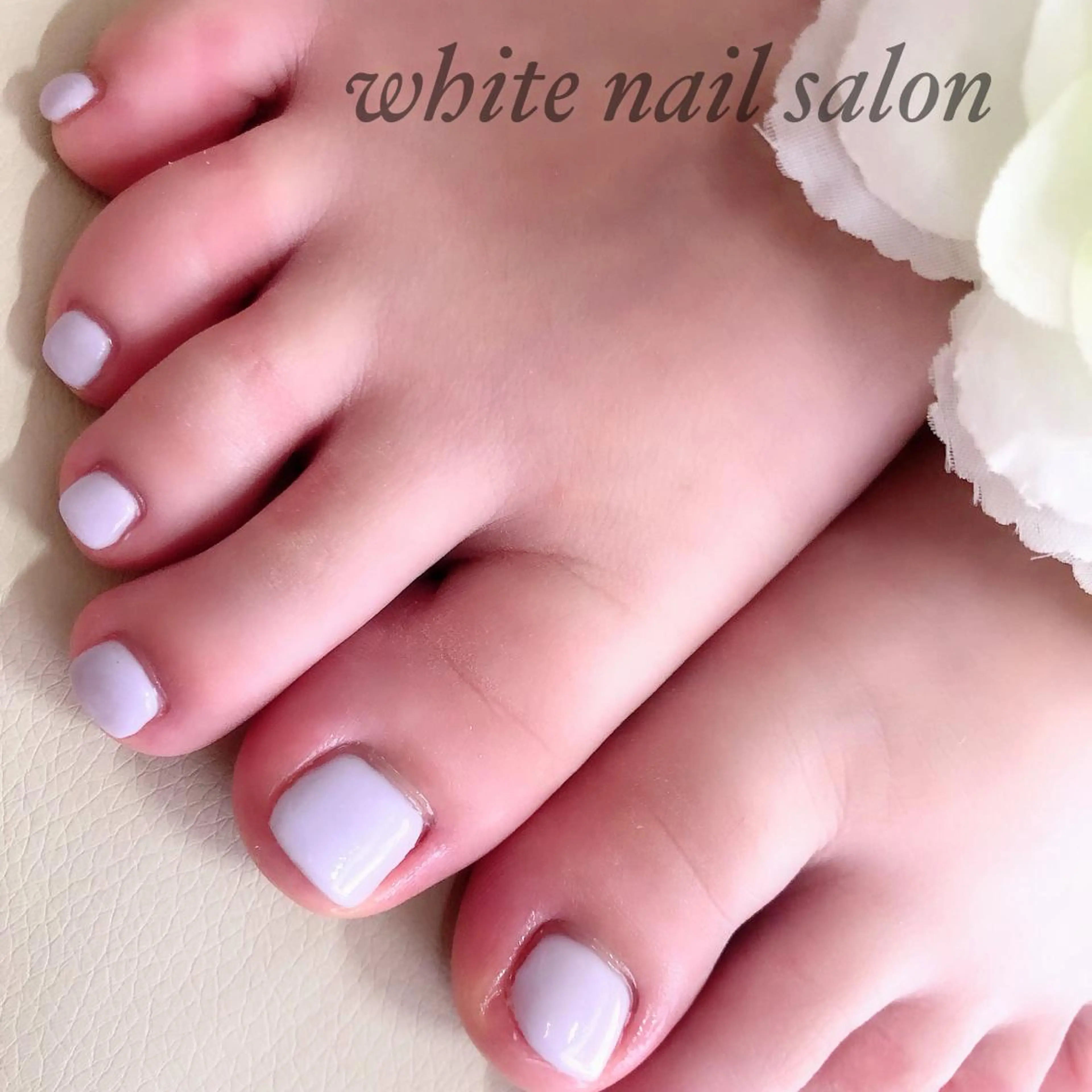 ネイル アートネイル フレンチネイル ジェルネイル ハードジェル 持ち込み フットネイル white nail salonのネイルデザイン