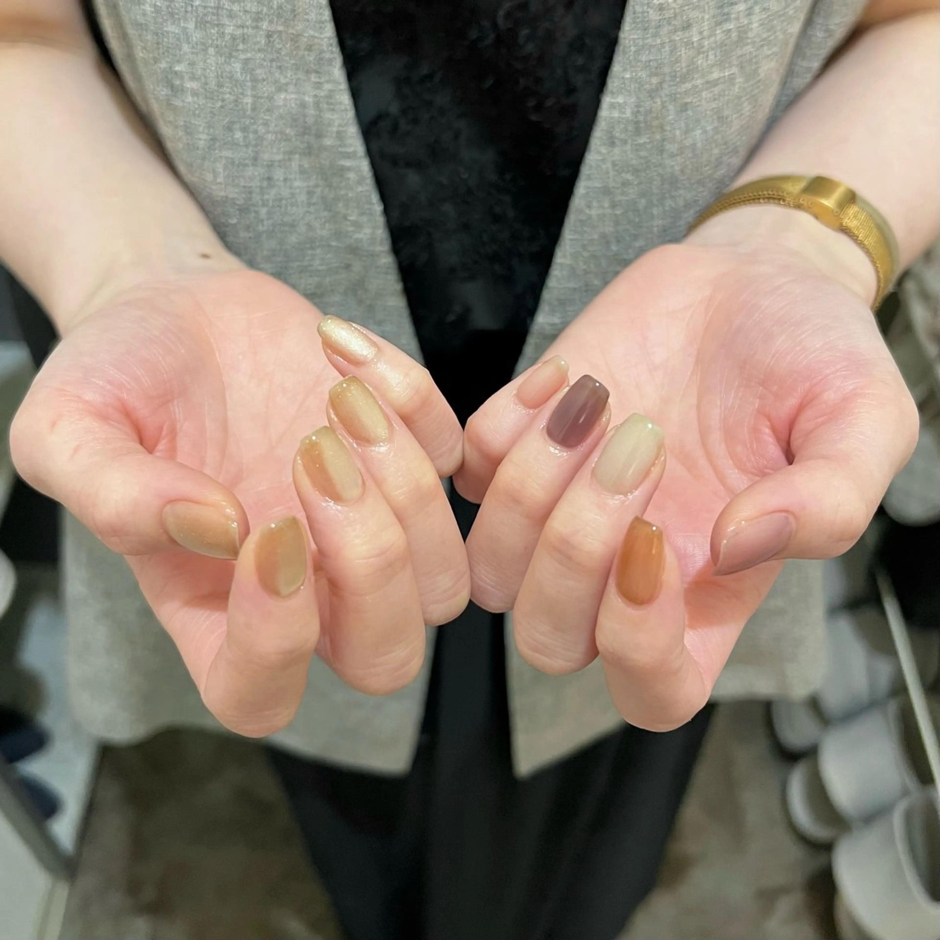 ネイル フラッシュネイル マグネットネイル urun eriのネイルデザイン