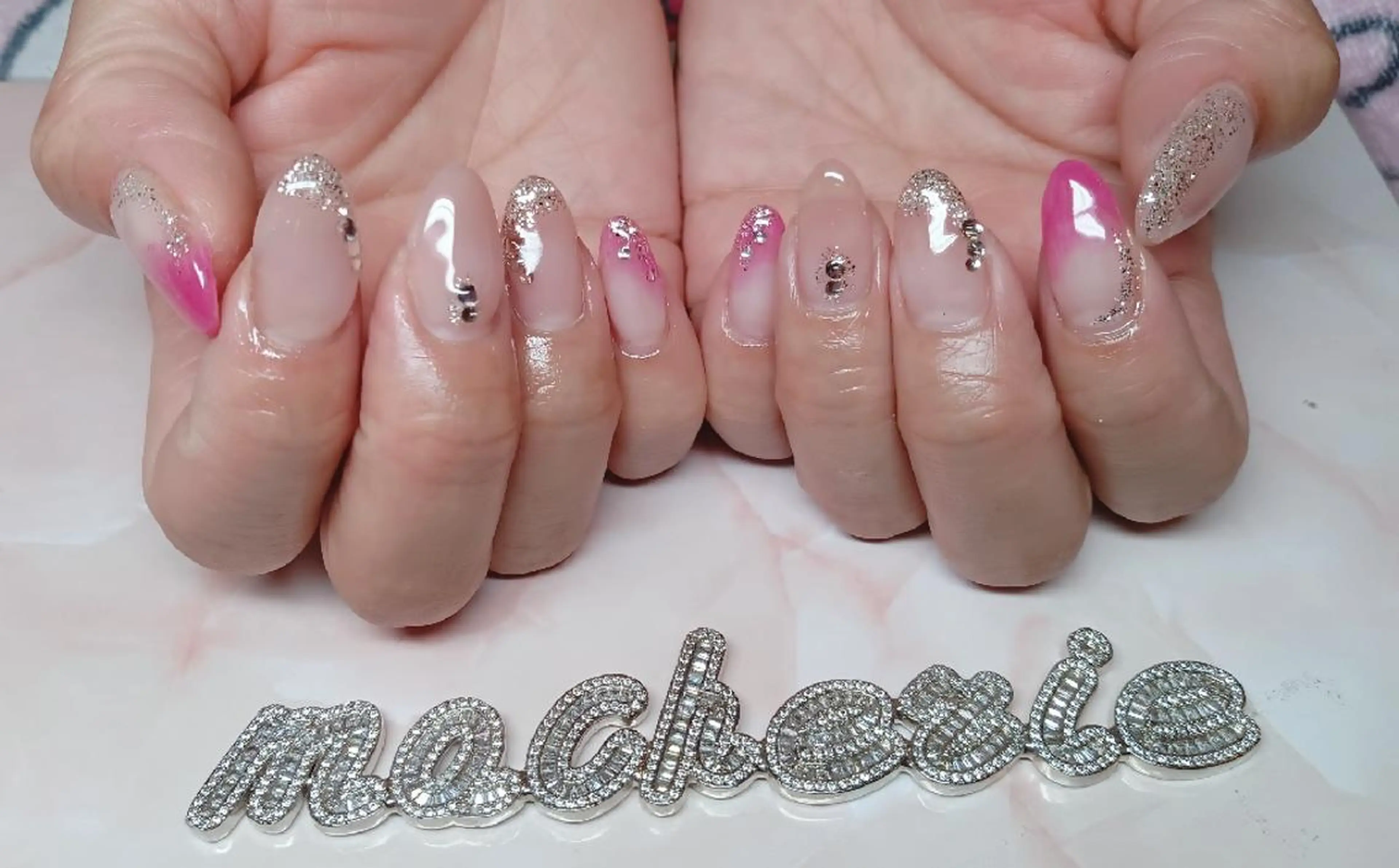 ネイル キラキラネイル ラメ(グリッター) ハンドネイル Nail Salon macherieのネイルデザイン