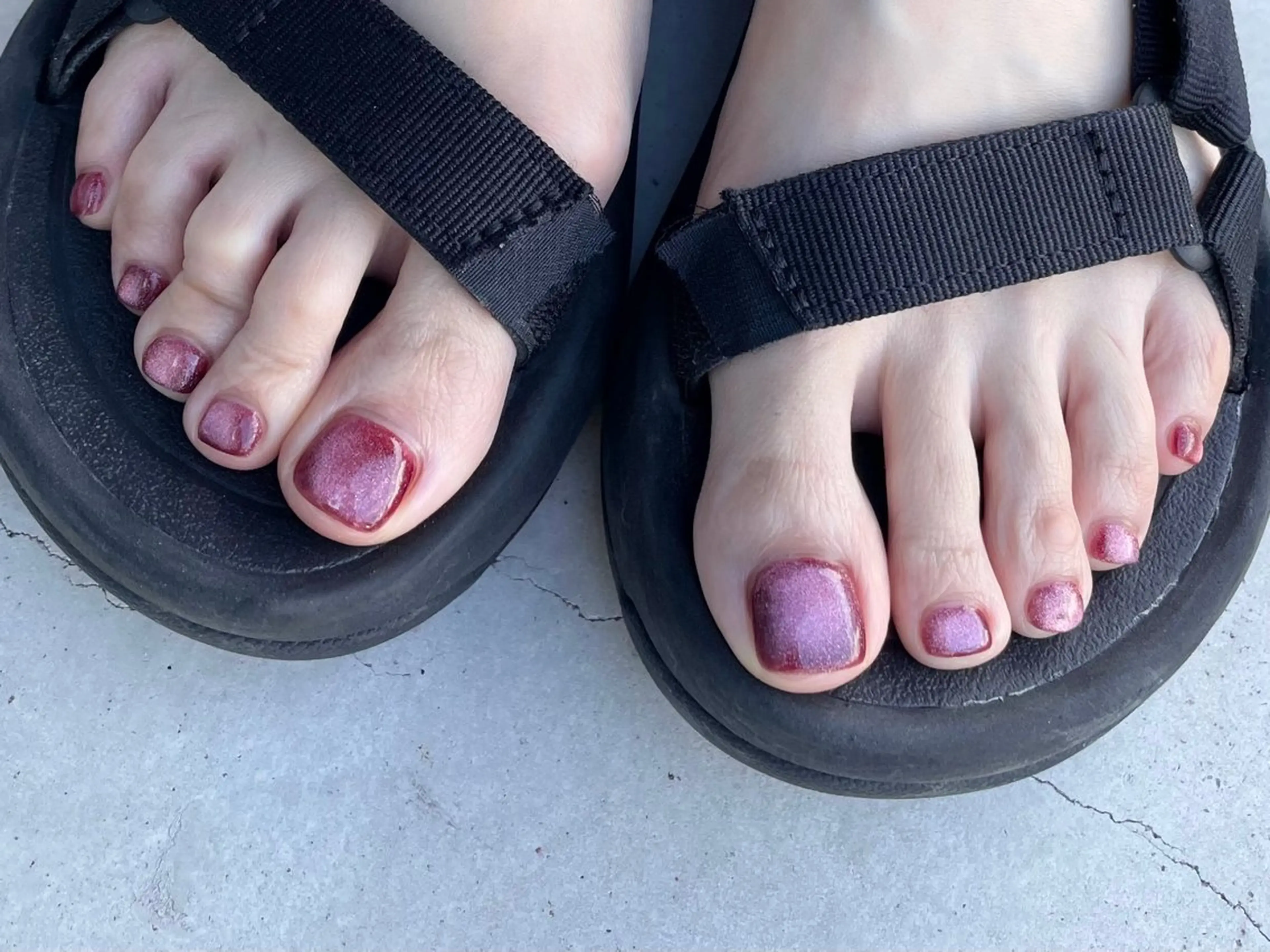 ネイル フットネイル マグネットネイル マグネットワンカラー ワンカラーネイル Patico ayakaのネイルデザイン