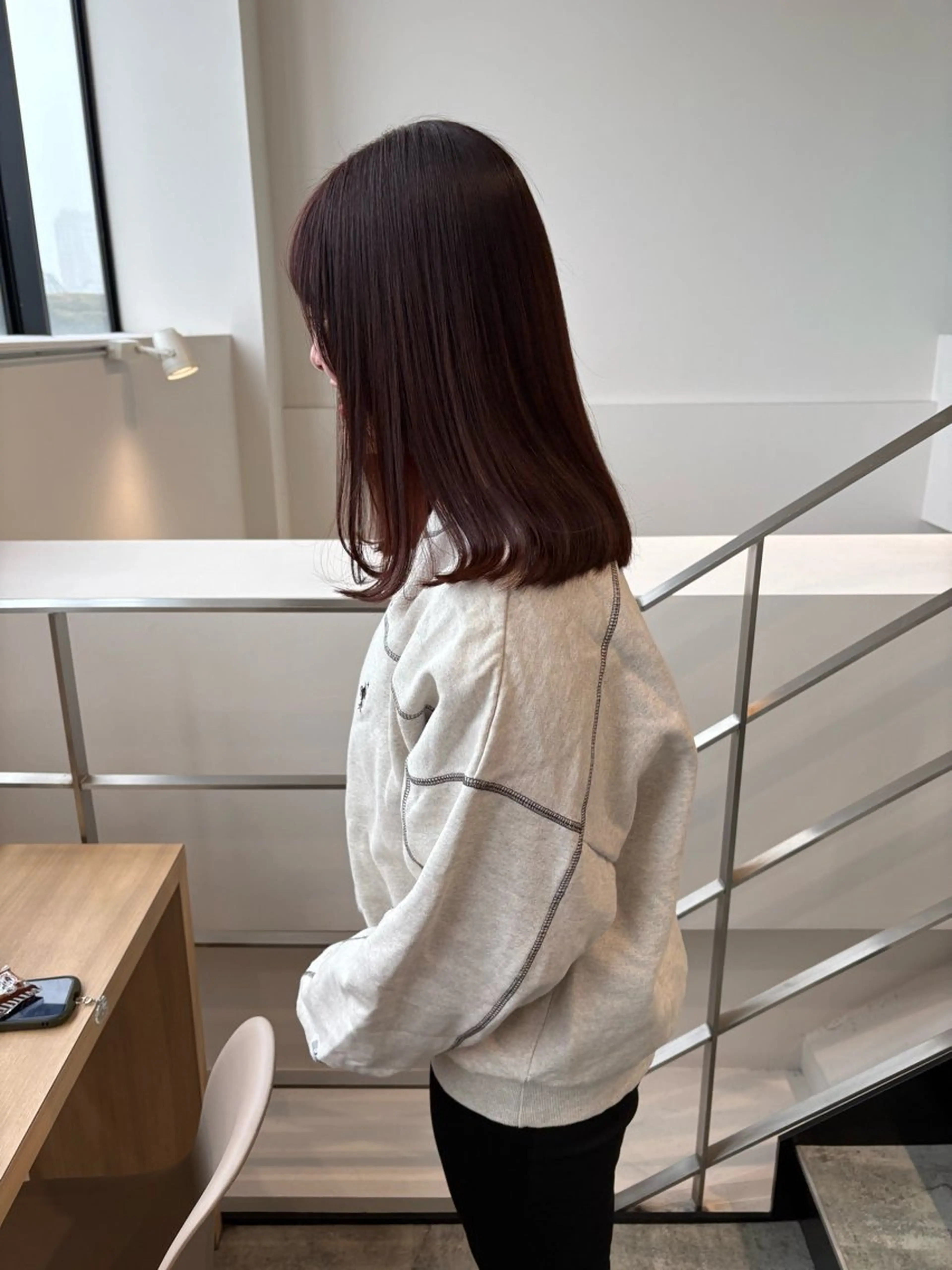ミディアム カット ヘアカラー mao ｜ 柔らか艶カラー🫧のヘアスタイル