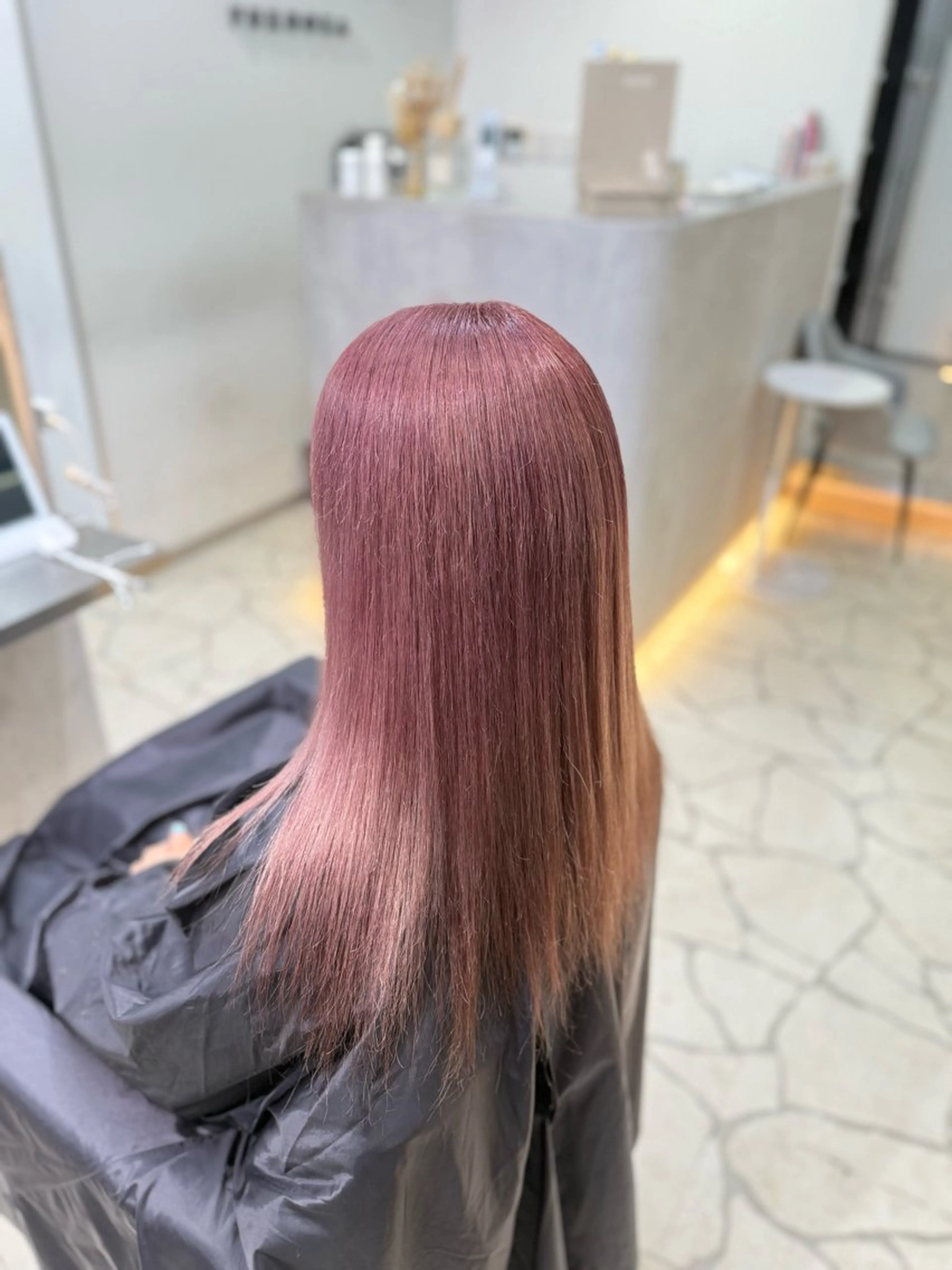 カラー ラベンダーカラー ラベンダーピンク ピンクカラー lapis福岡天神 まいのヘアスタイル