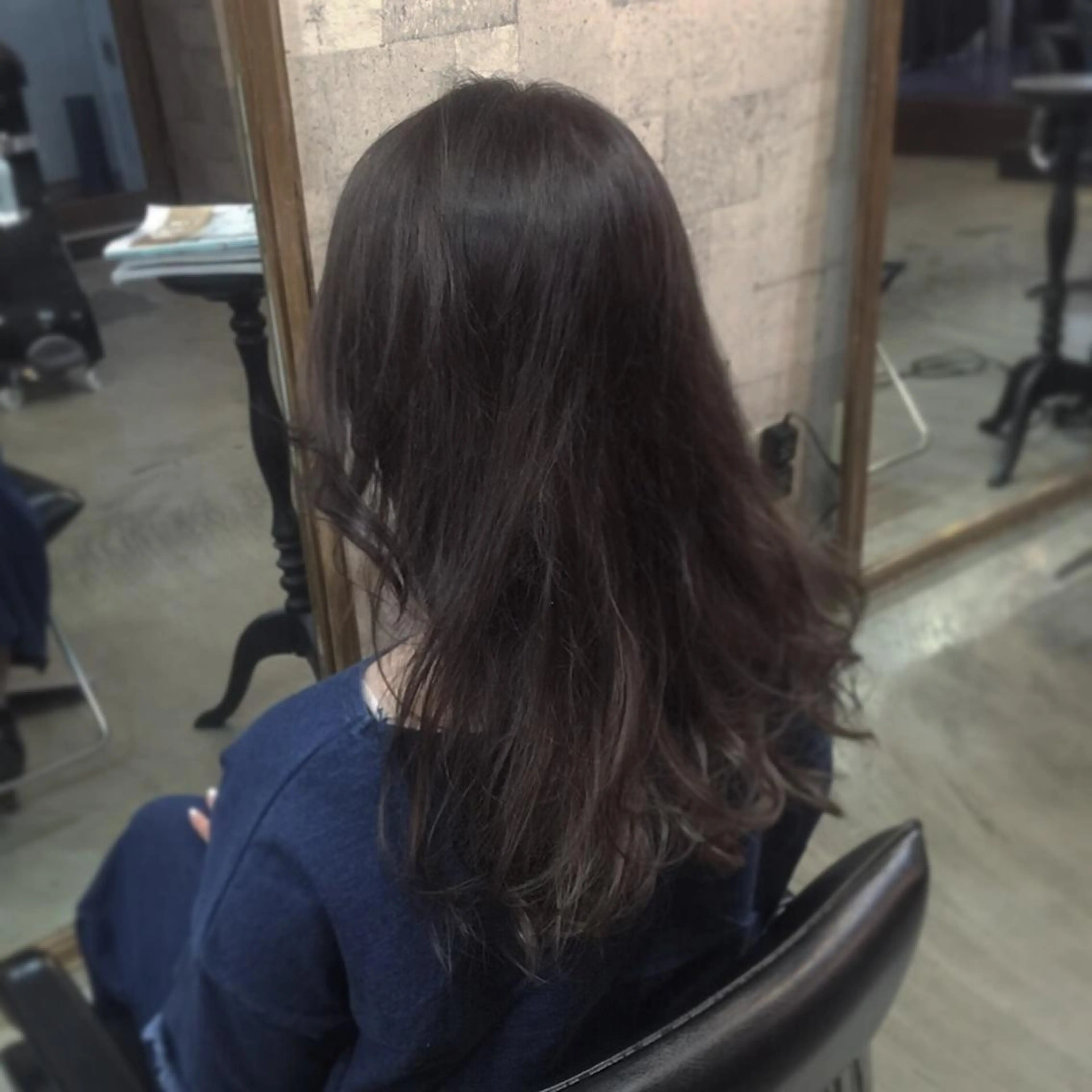 セミロング カラー アッシュ インナーカラー/天神 ブリーチ/吉田のヘアスタイル