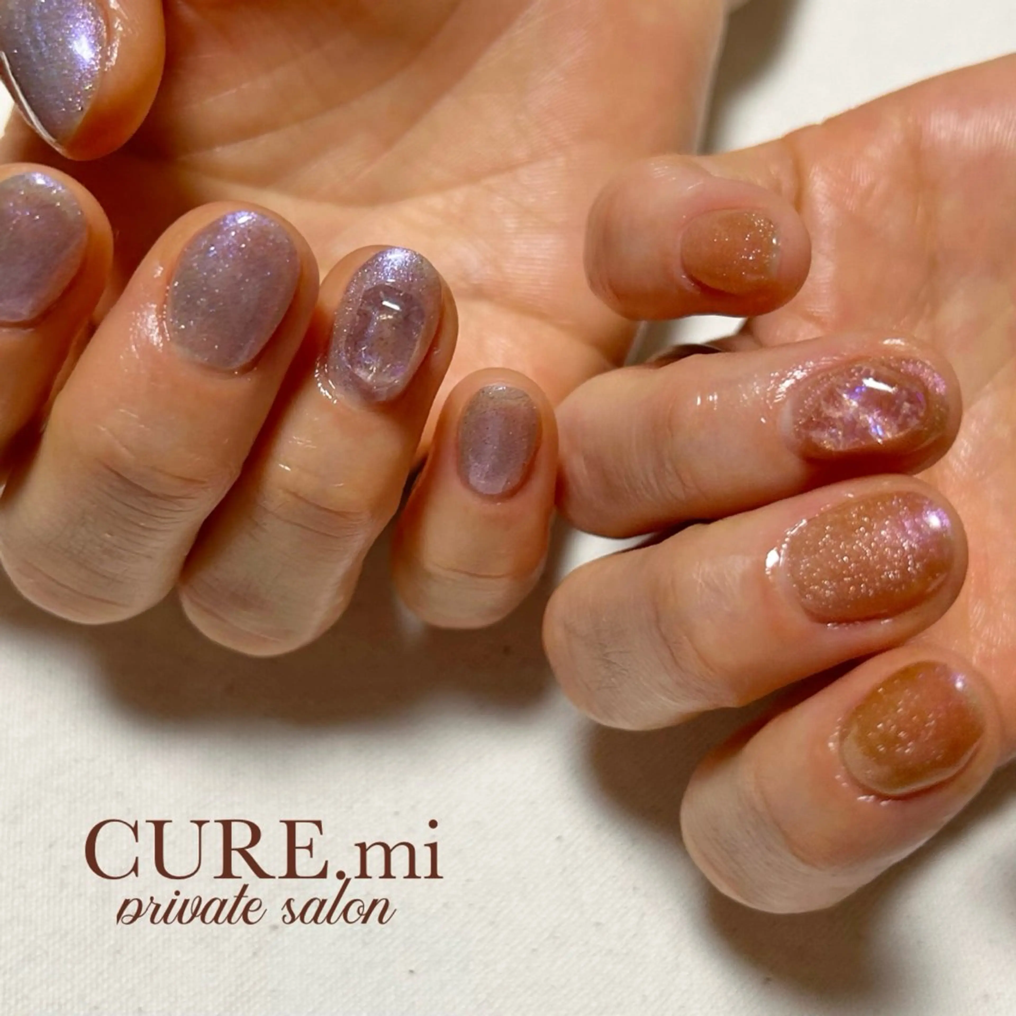 ネイル オーロラネイル キラキラネイル マグネットネイル ニュアンスネイル 春ネイル ハンドネイル ハンドケア 伊藤 美香のその他イメージ