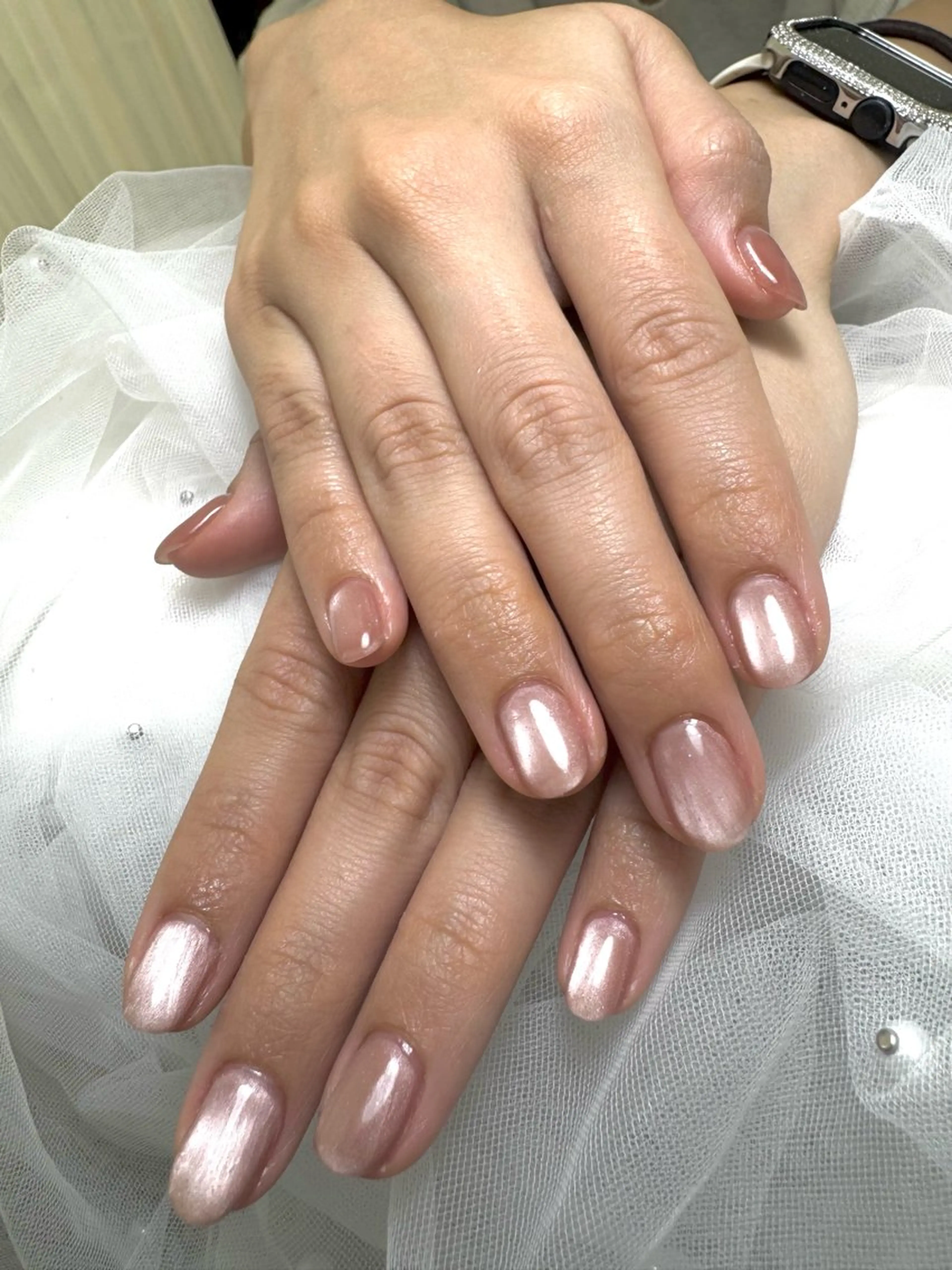 ネイル 池袋Uni nail 上品シンプルデザインのネイルデザイン