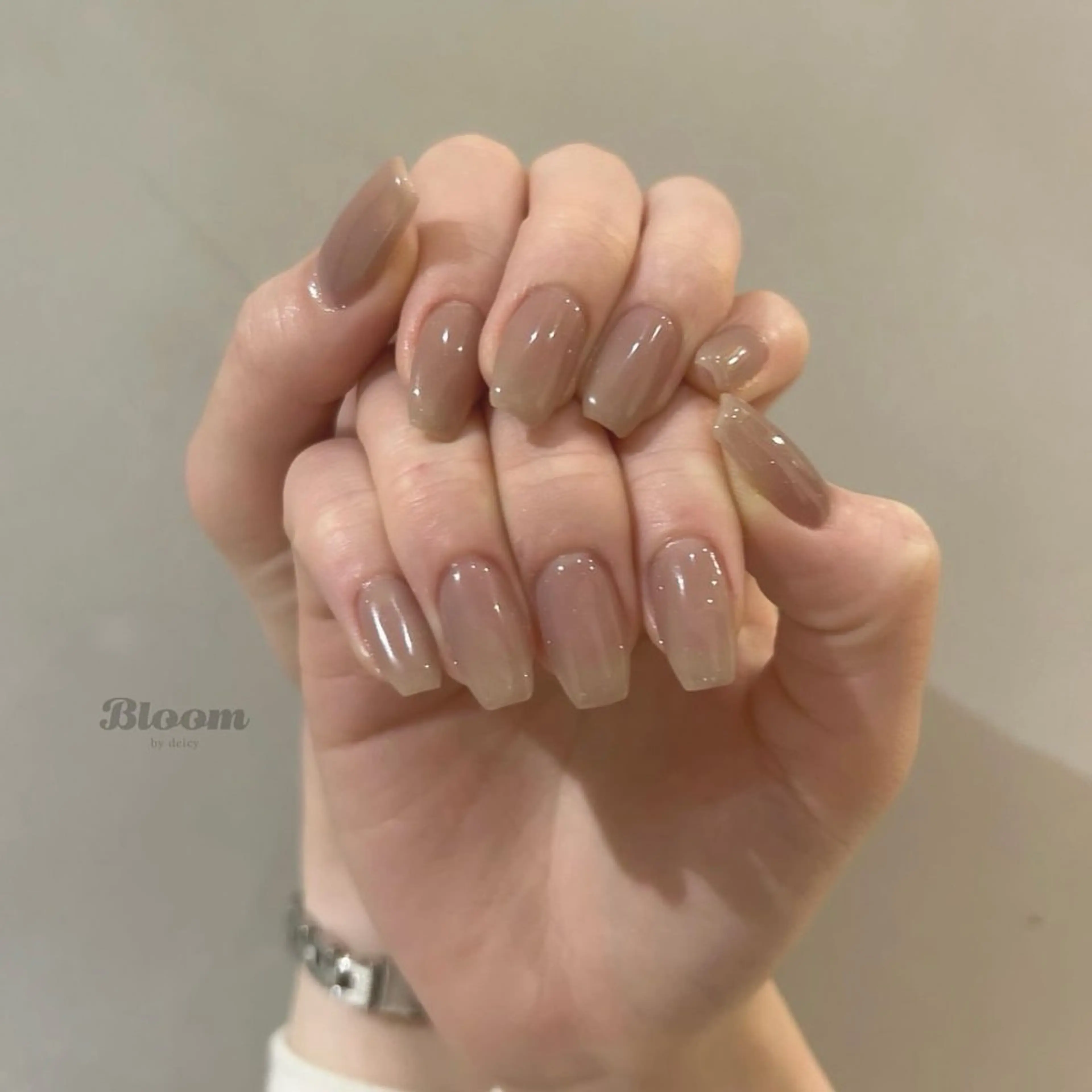 ネイル ブルー ワンカラーネイル Luludi nail&eyeのネイルデザイン